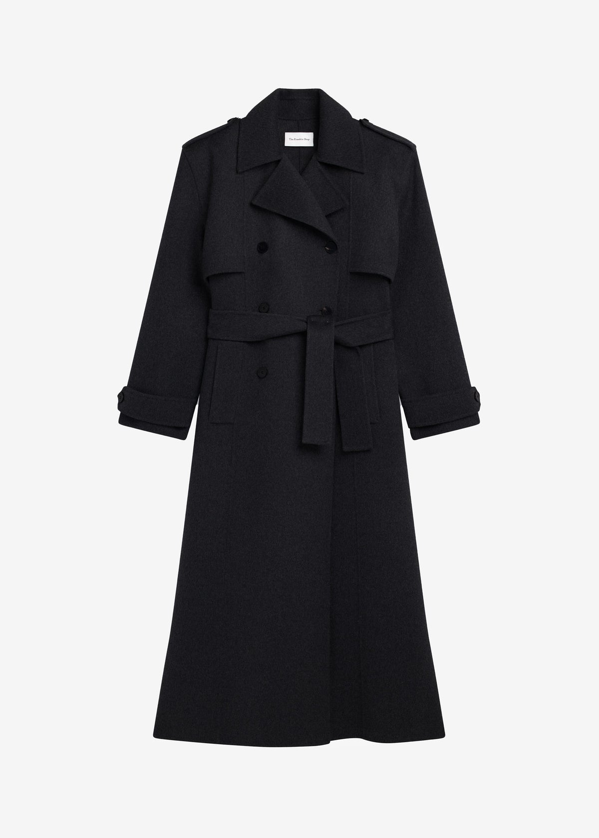 Nikola Padded Trench Coat - Black – view 10 of 10