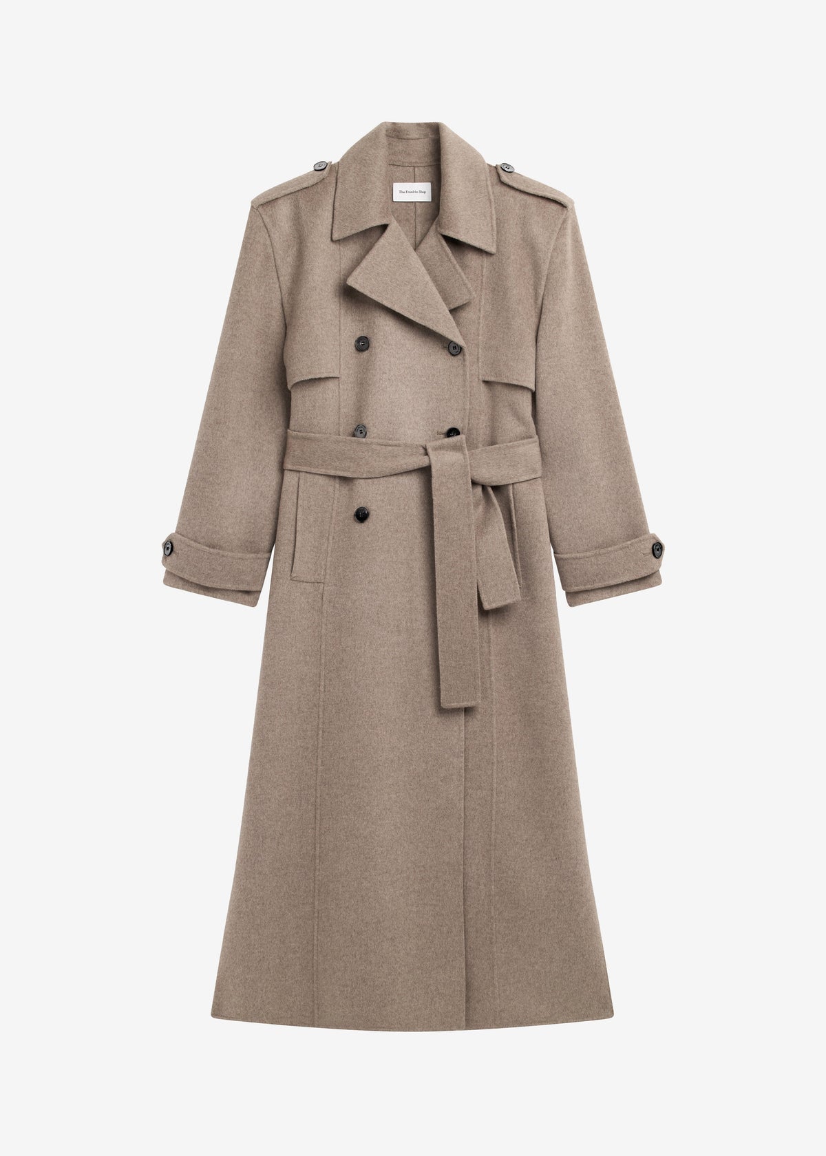 Nikola Padded Trench Coat - Taupe Melange – view 7 of 7