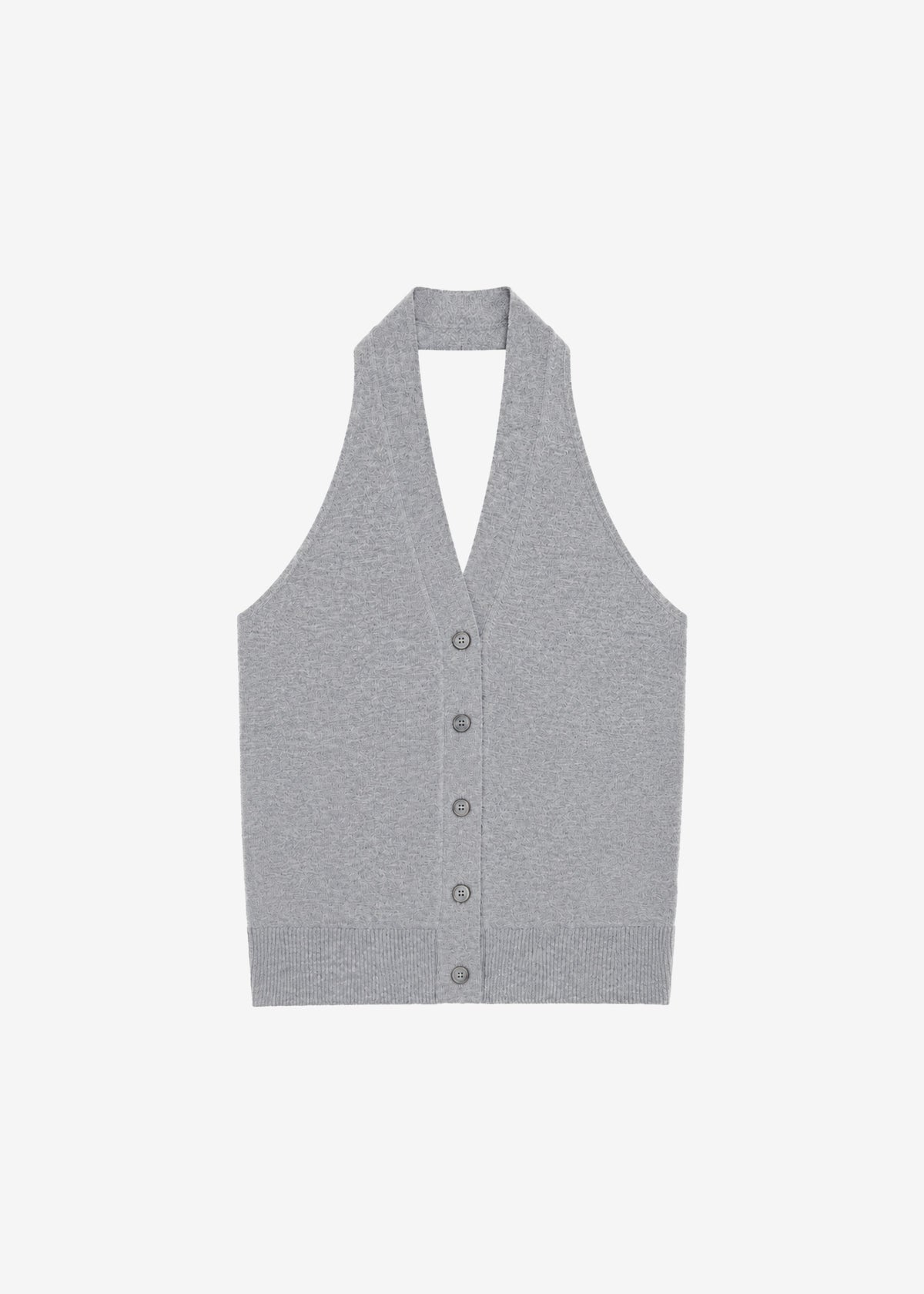 Nimi Knit Halter Top - Grey – view 7 of 7