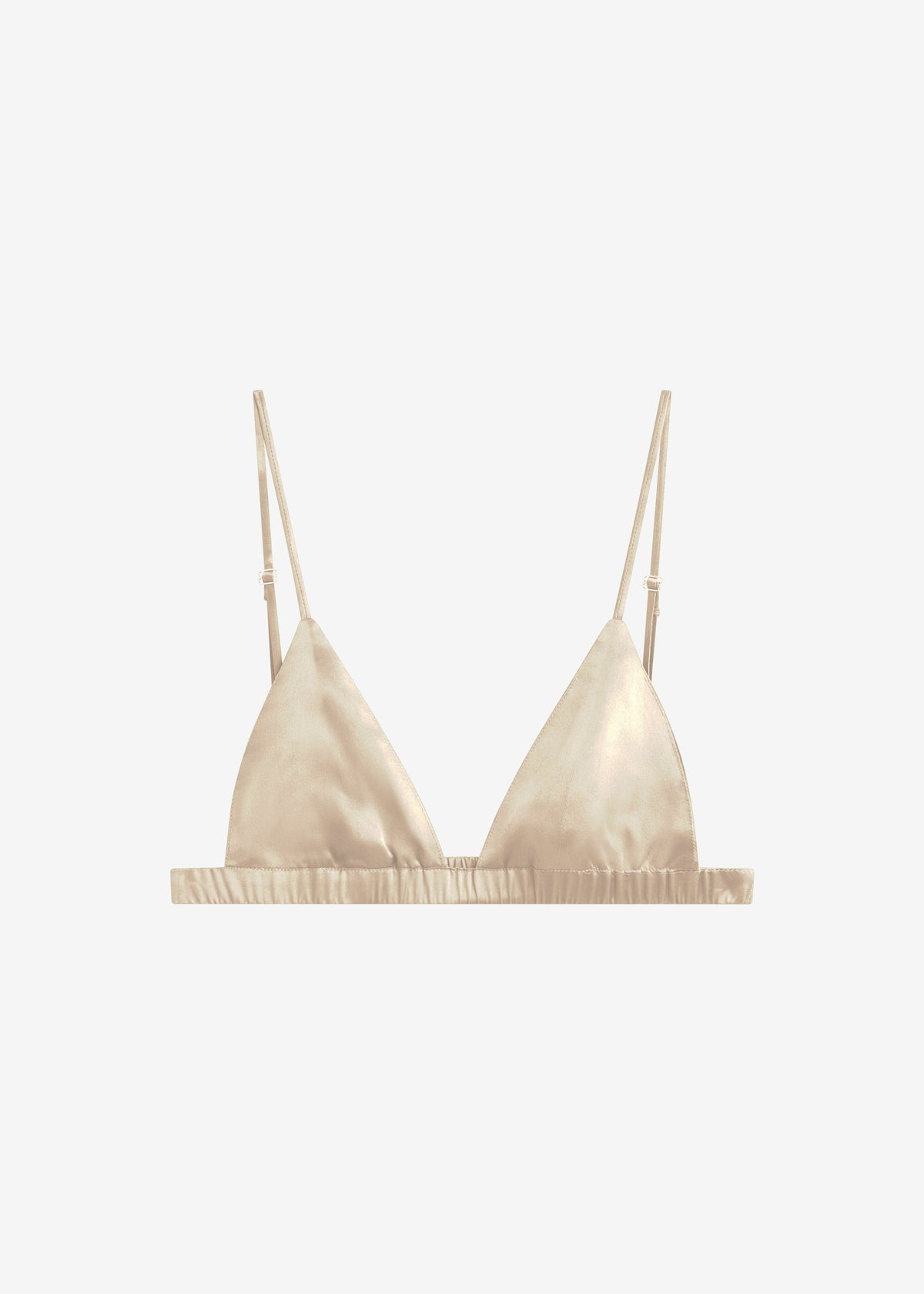 Nina Silk Bralette - Champagne – view 6 of 7