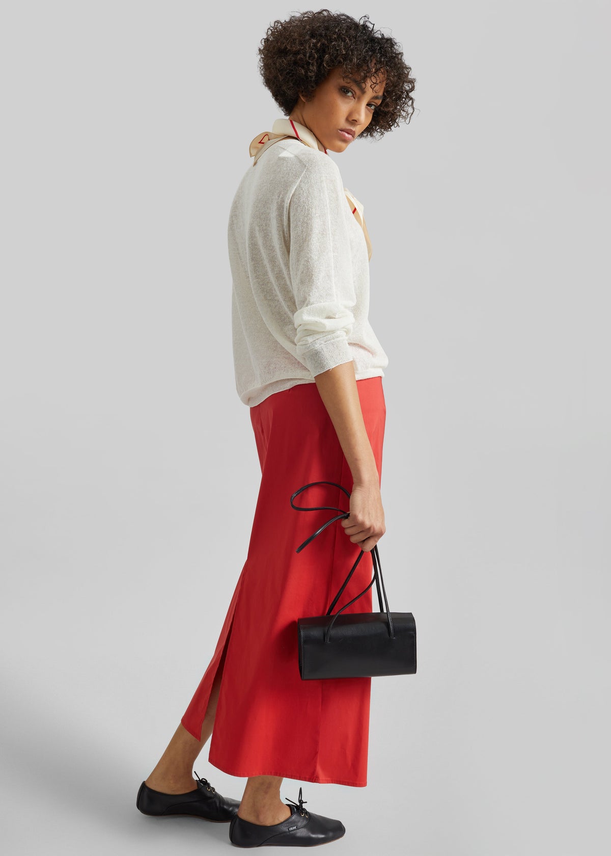 Nisa Midi Skirt - Red – view 7 of 8