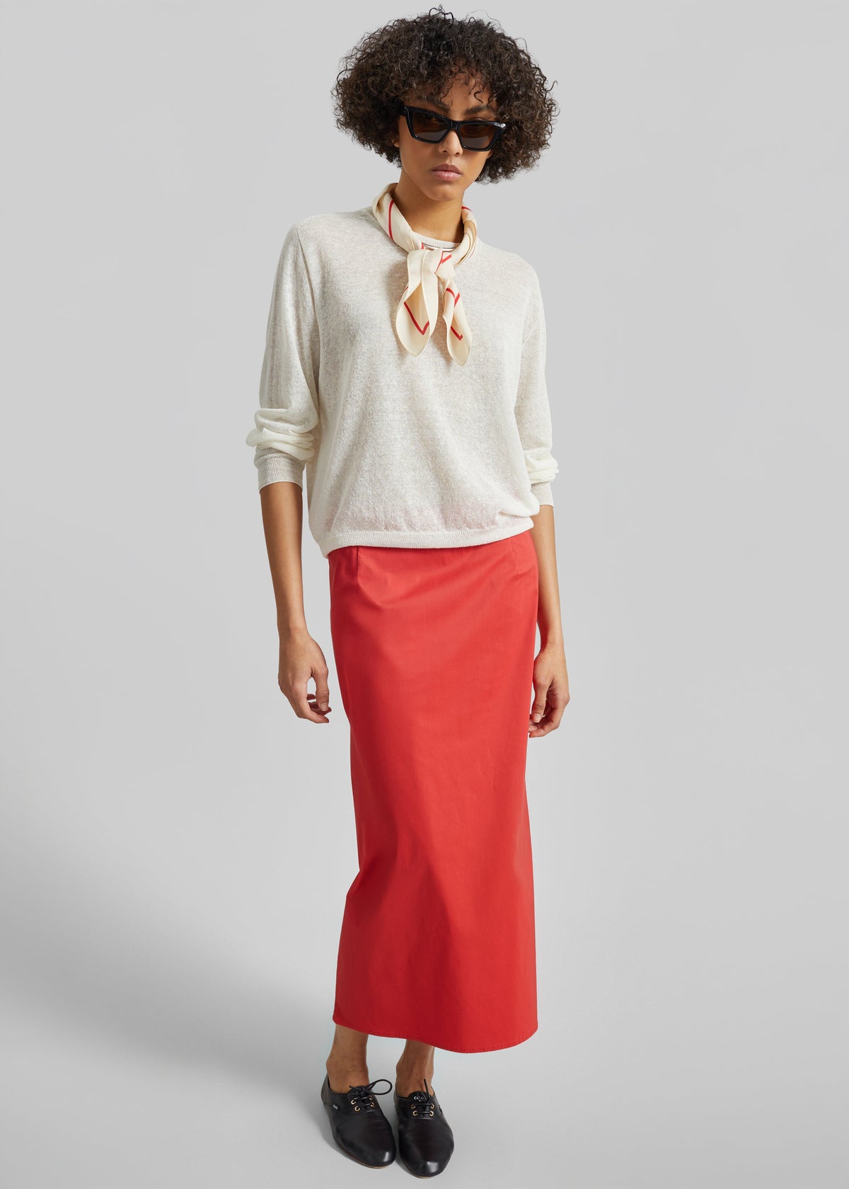 Nisa Midi Skirt - Red – view 1 of 8