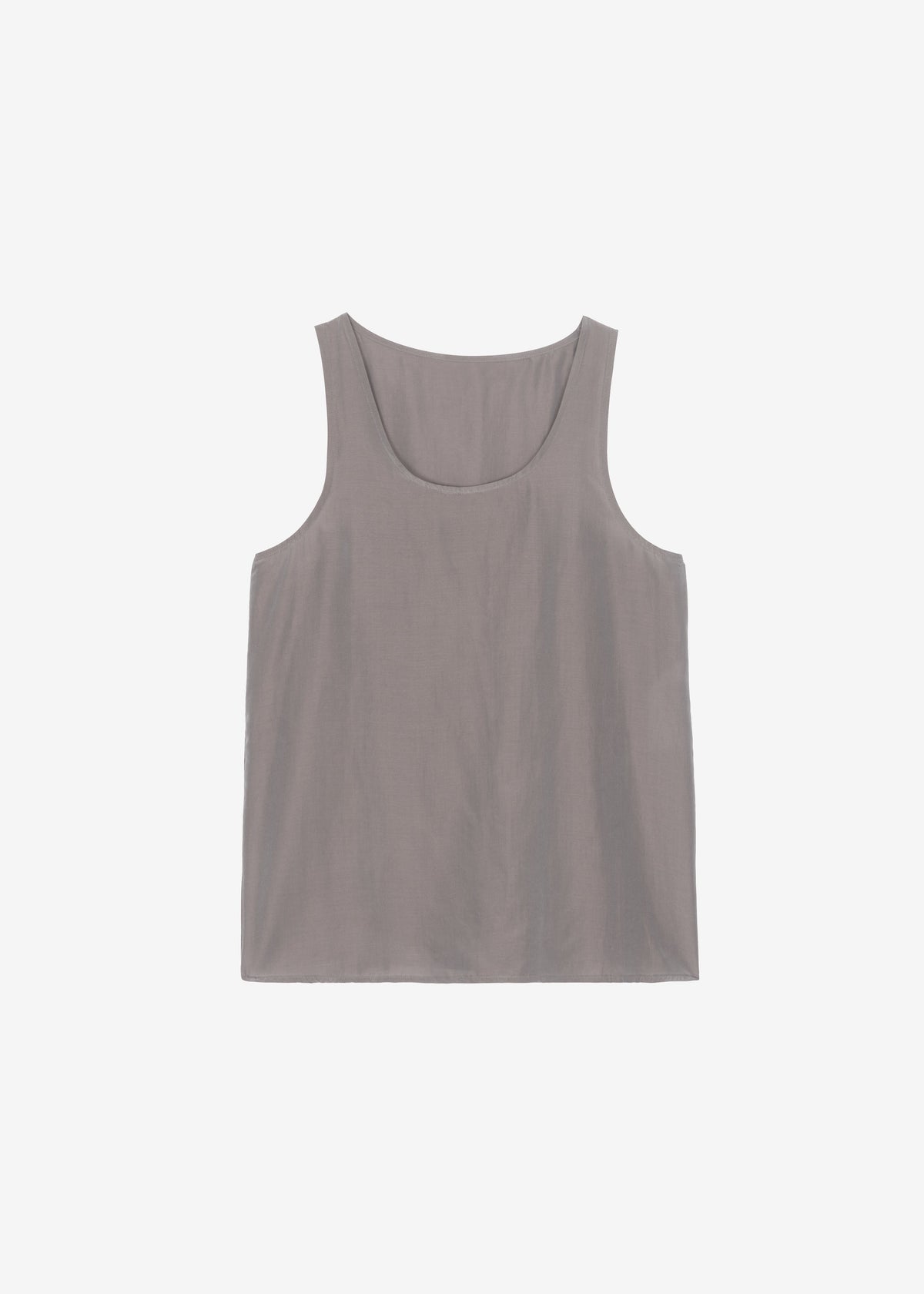 Nivee Lustrous Boxy Tank - Dark Taupe – view 10 of 10