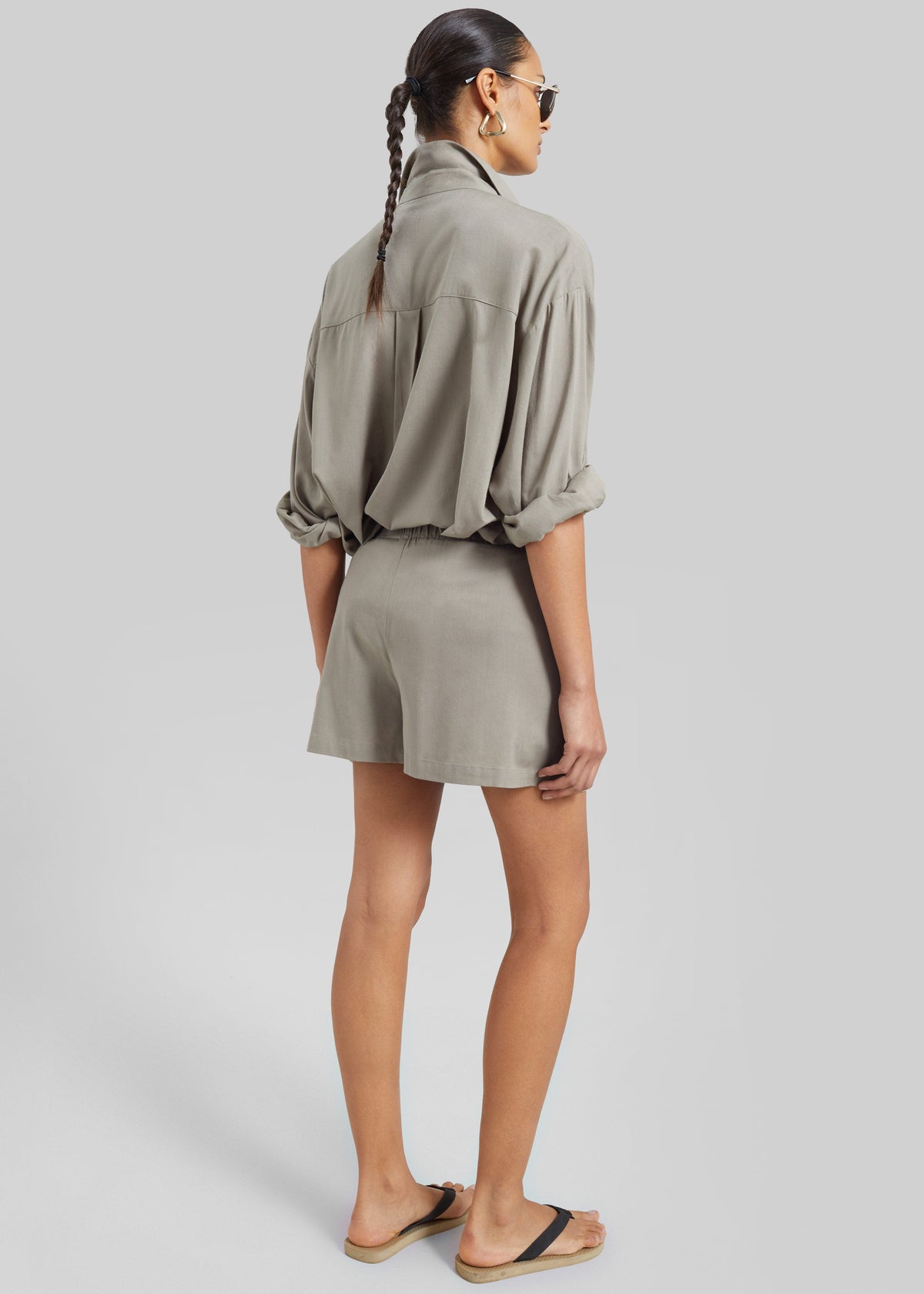 Noja Fluid Boxer Shorts - Pale Olive – view 5 of 6