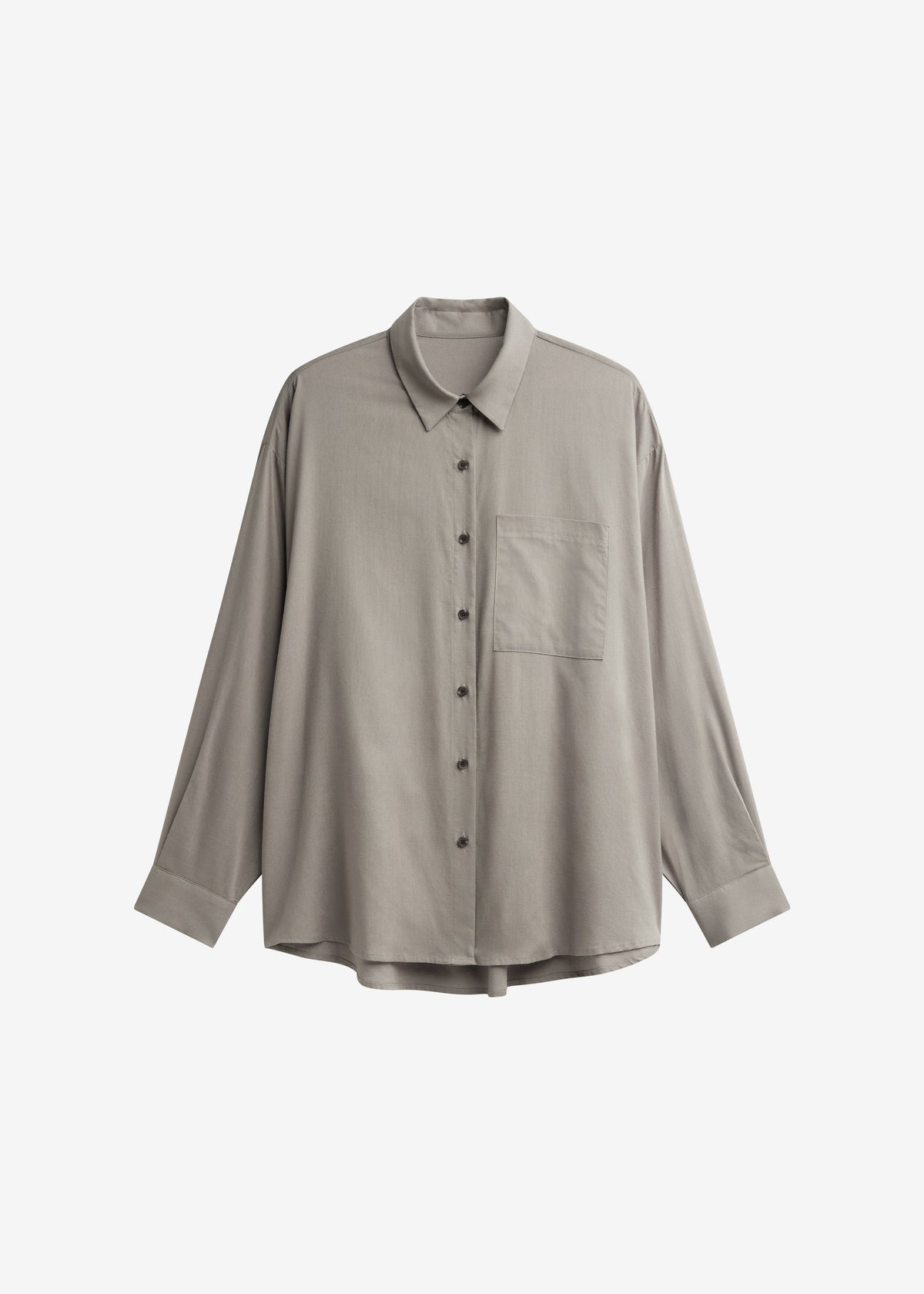 Noja Fluid Shirt - Pale Olive – view 8 of 8