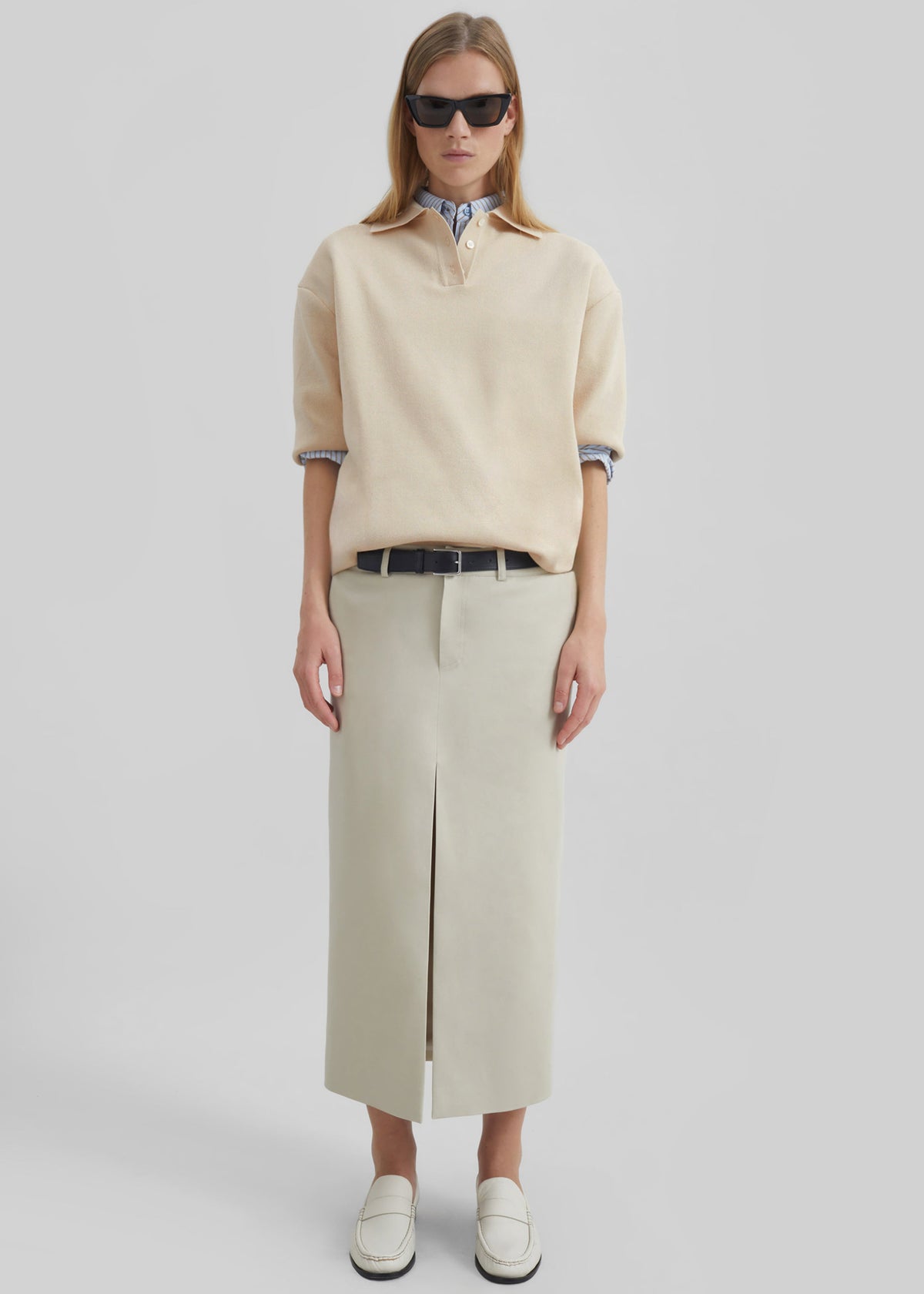 Nola Knit Polo Top - Cream – view 1 of 8