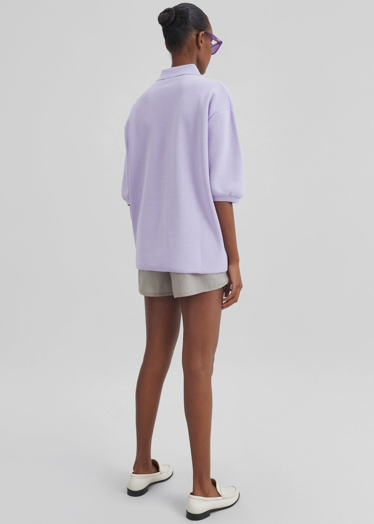 Nola Knit Polo Top - Lavender – view 12 of 13