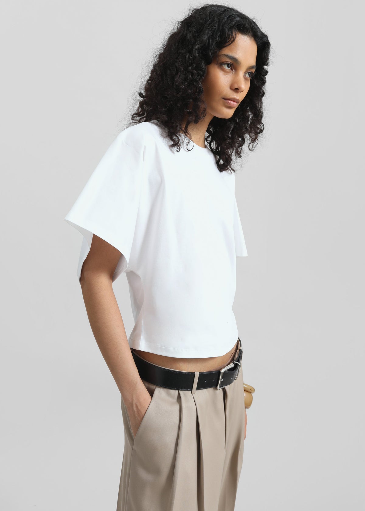 Noya Dolman Sleeve Tee - White – view 1 of 5