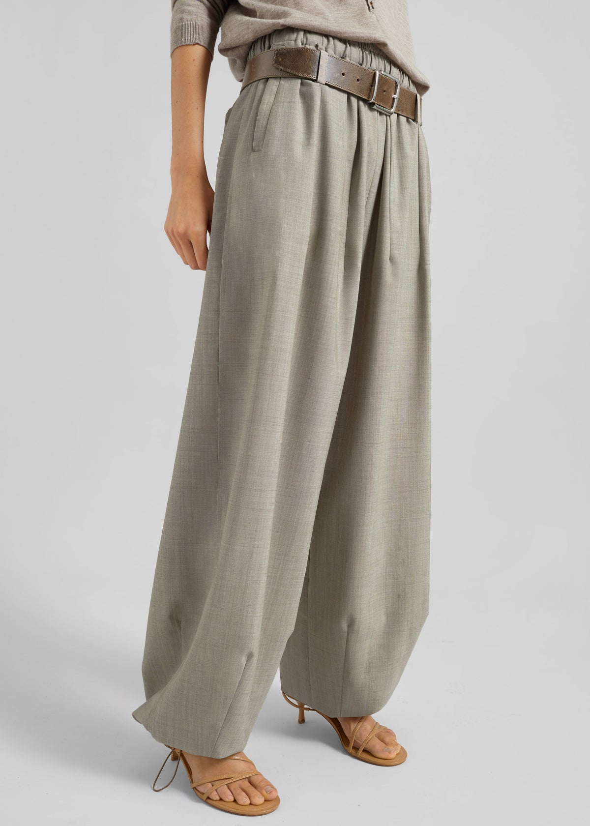 Oakdale Track Pants - Beige Melange – view 1 of 9