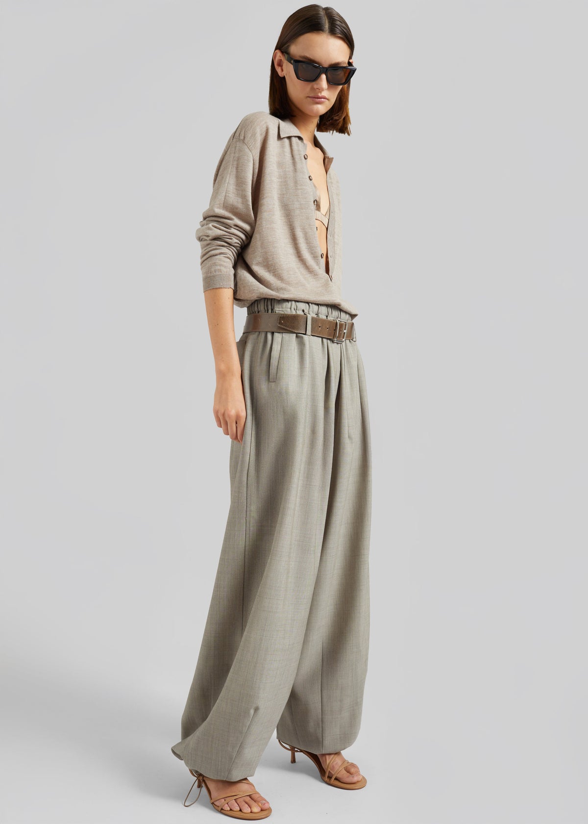 Oakdale Track Pants - Beige Melange – view 2 of 9