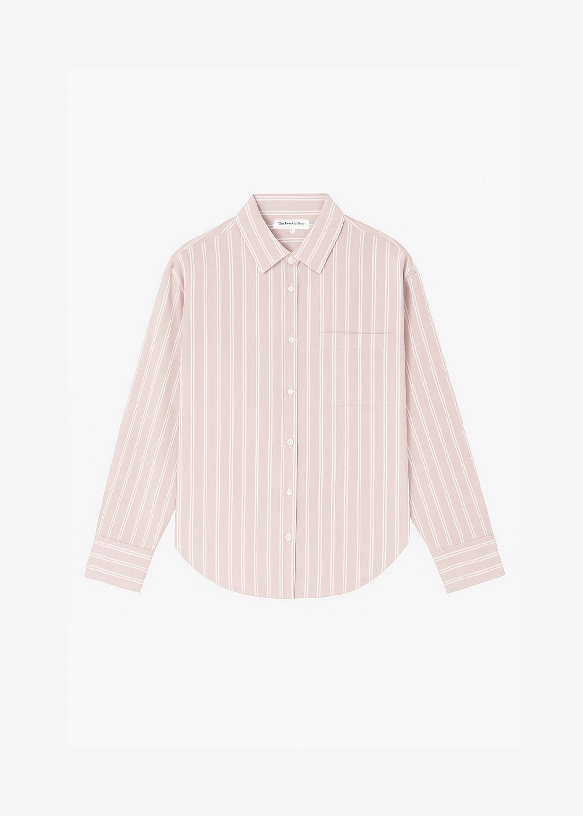 Oana Cotton Padded Shirt - Pink/White Stripes – view 7 of 7