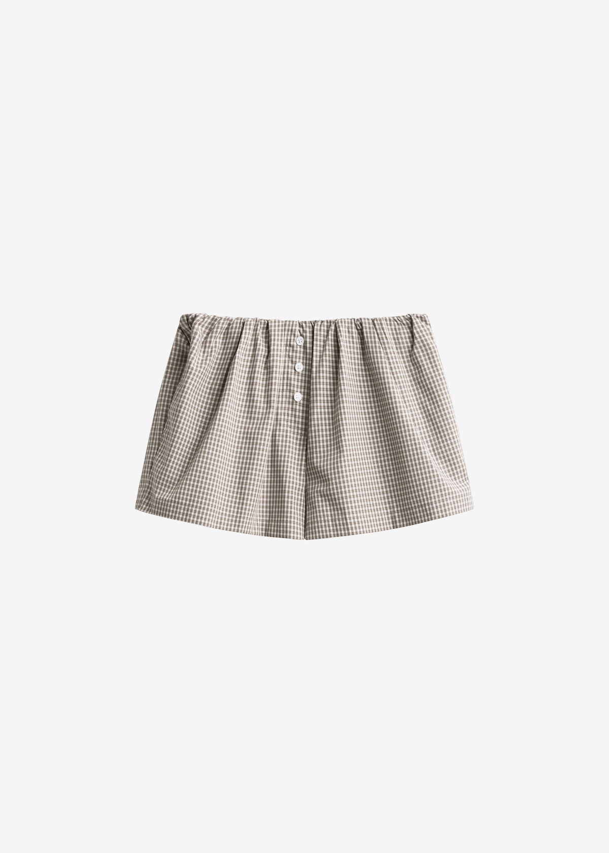 Odemira Mini Boxer Shorts - Beige Plaid – view 8 of 8
