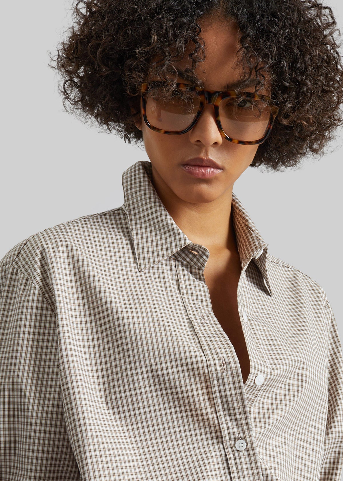 Odemira Shirt - Beige Plaid – view 2 of 10
