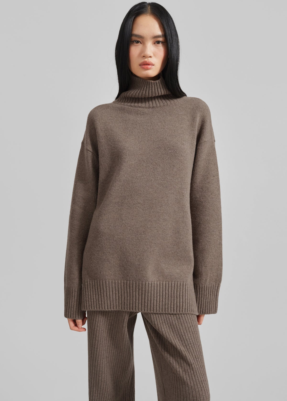 Odense Turtleneck Sweater - Brown – view 1 of 11