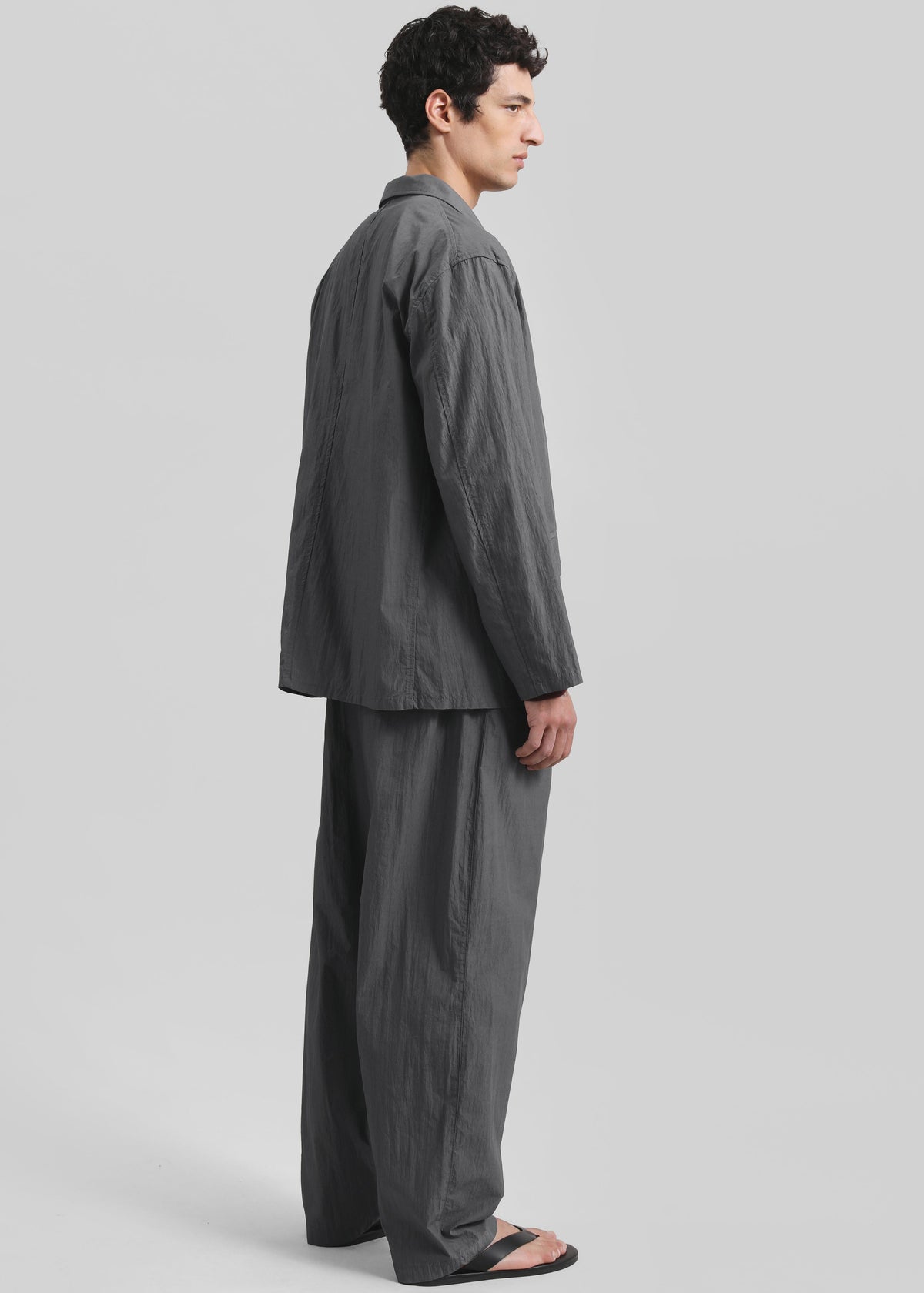 Ohio Crinkled Poplin Pants - Slate Grey – view 10 of 11