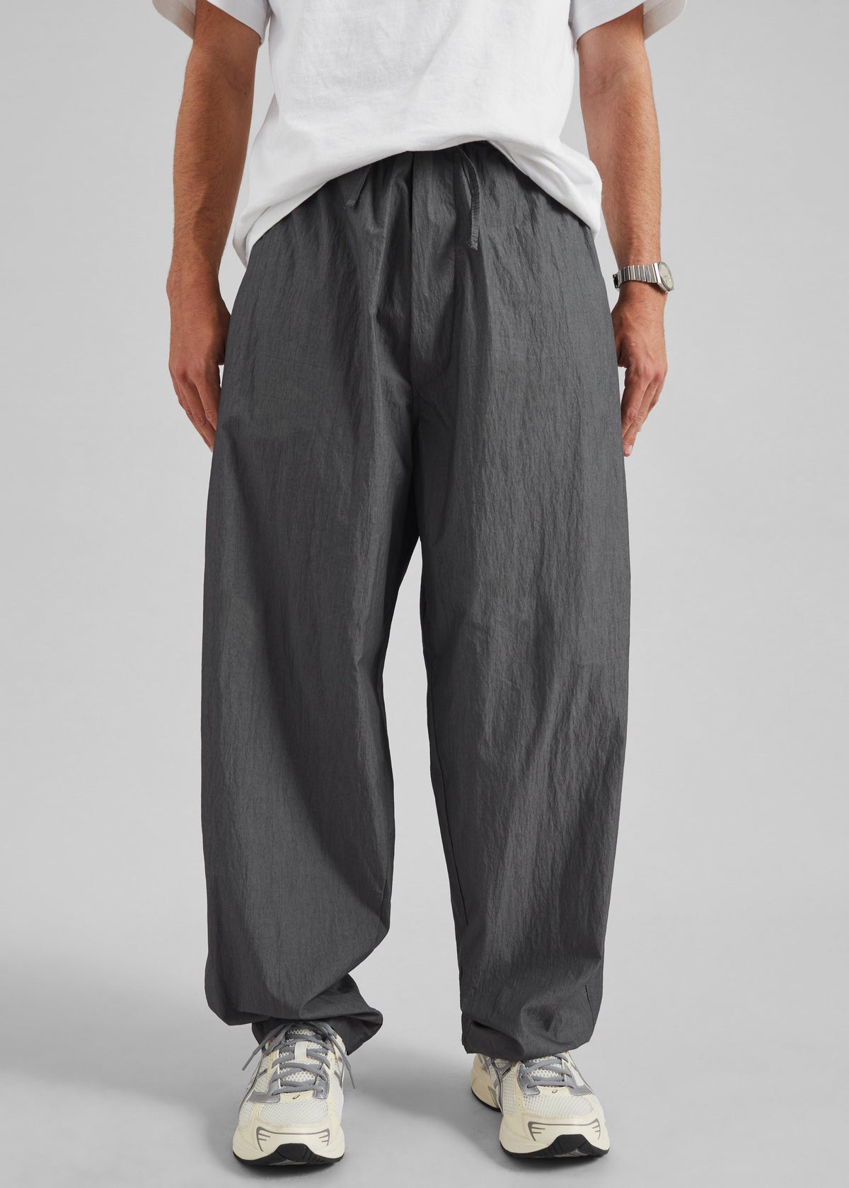 Ohio Crinkled Poplin Pants - Slate Grey – view 1 of 11