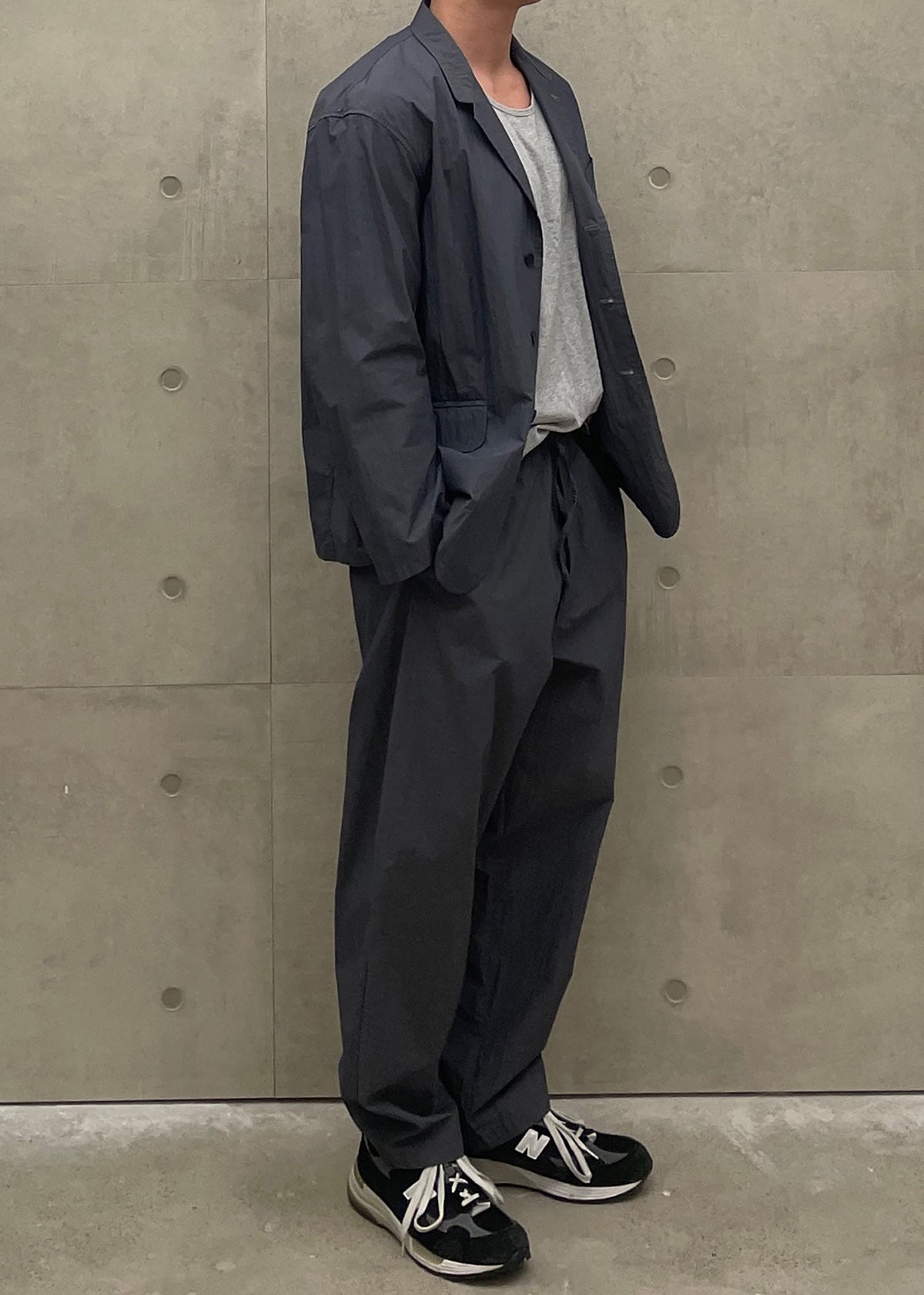 Ohio Crinkled Poplin Pants - Slate Grey – view 7 of 11