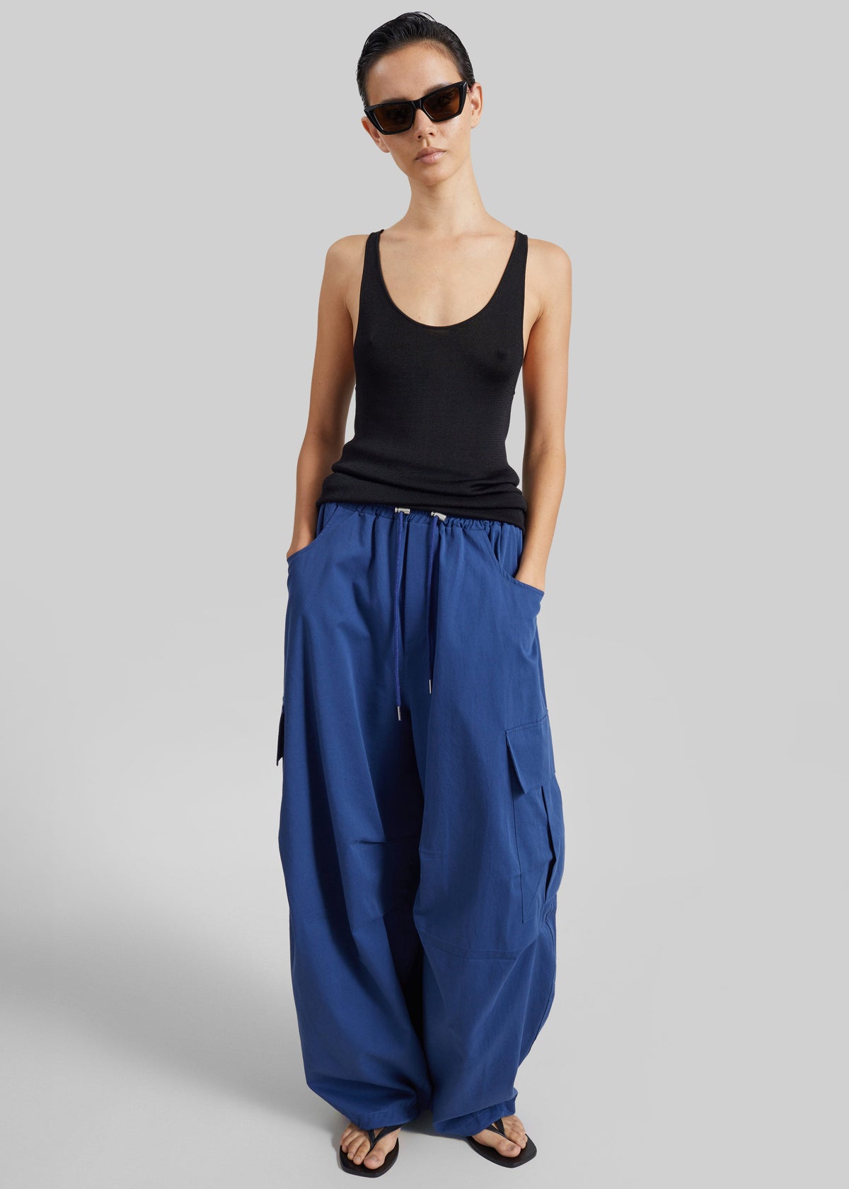 Olby Drawstring Cargo Pants - Cobalt – view 1 of 8