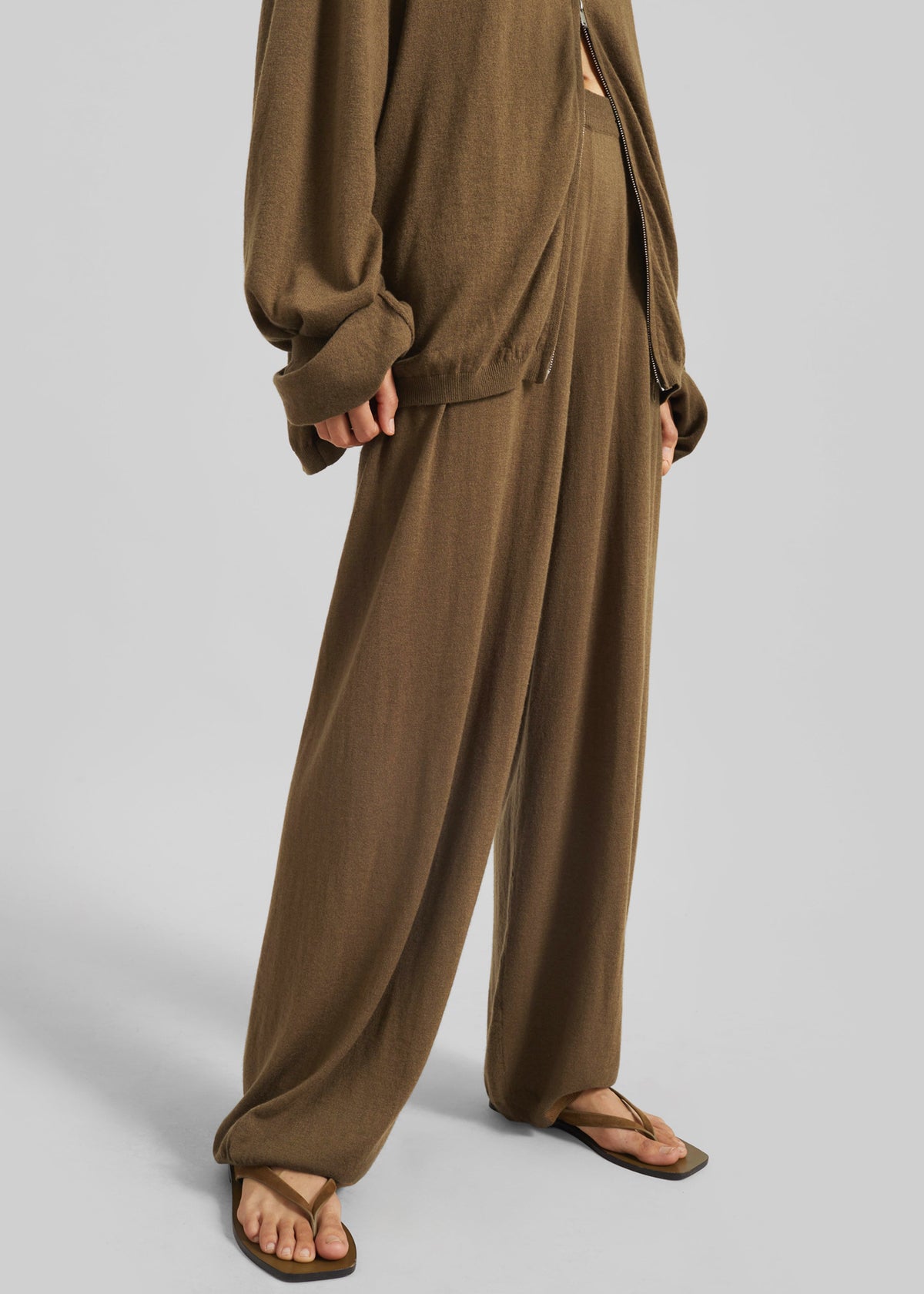 Olia Knit Joggers - Dark Camel – view 5 of 8