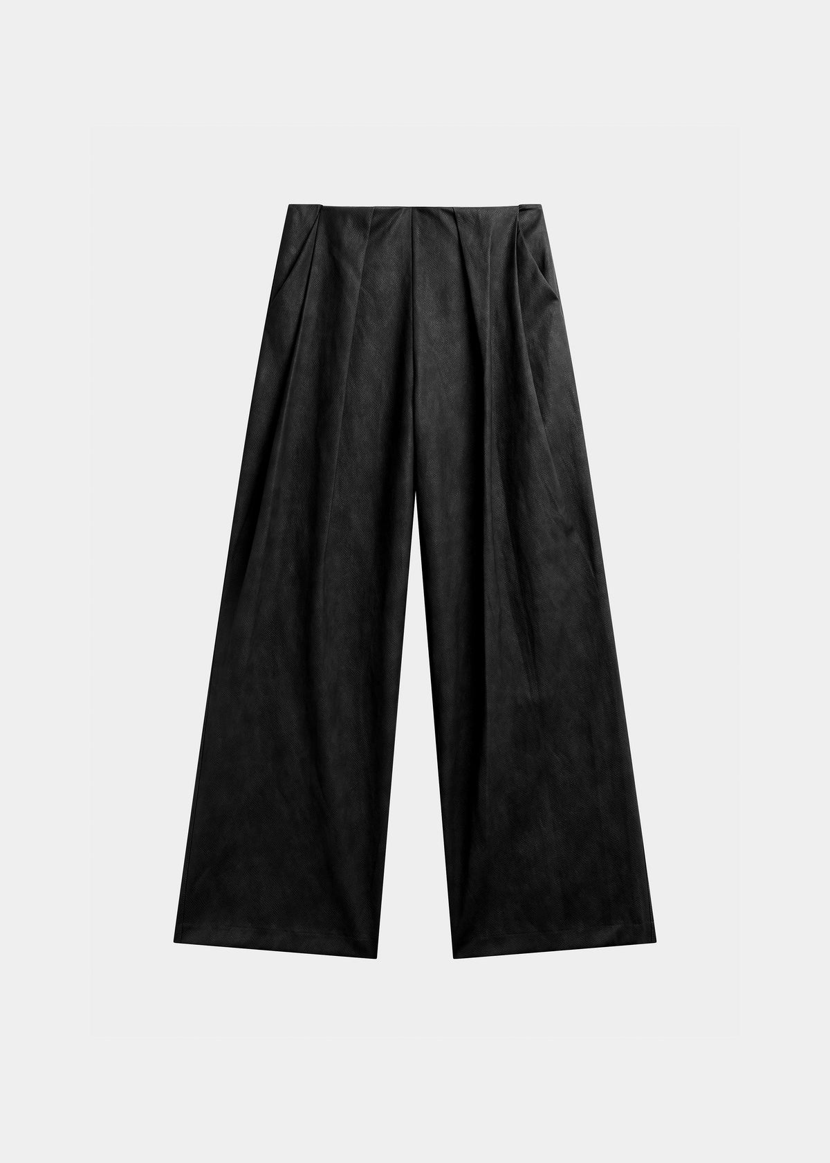 Olivet Faux Leather Trousers - Black – view 8 of 8