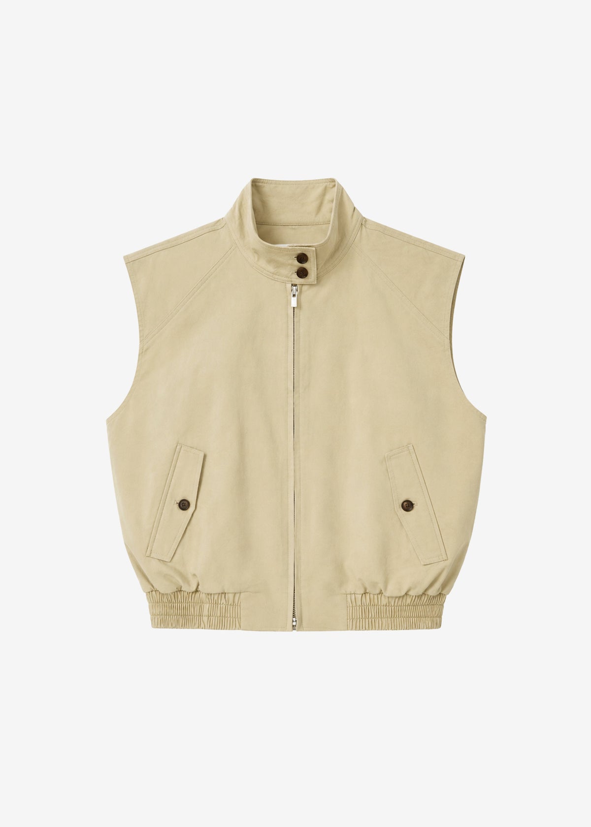 Oltrano Sleeveless Jacket - Beige – view 11 of 11