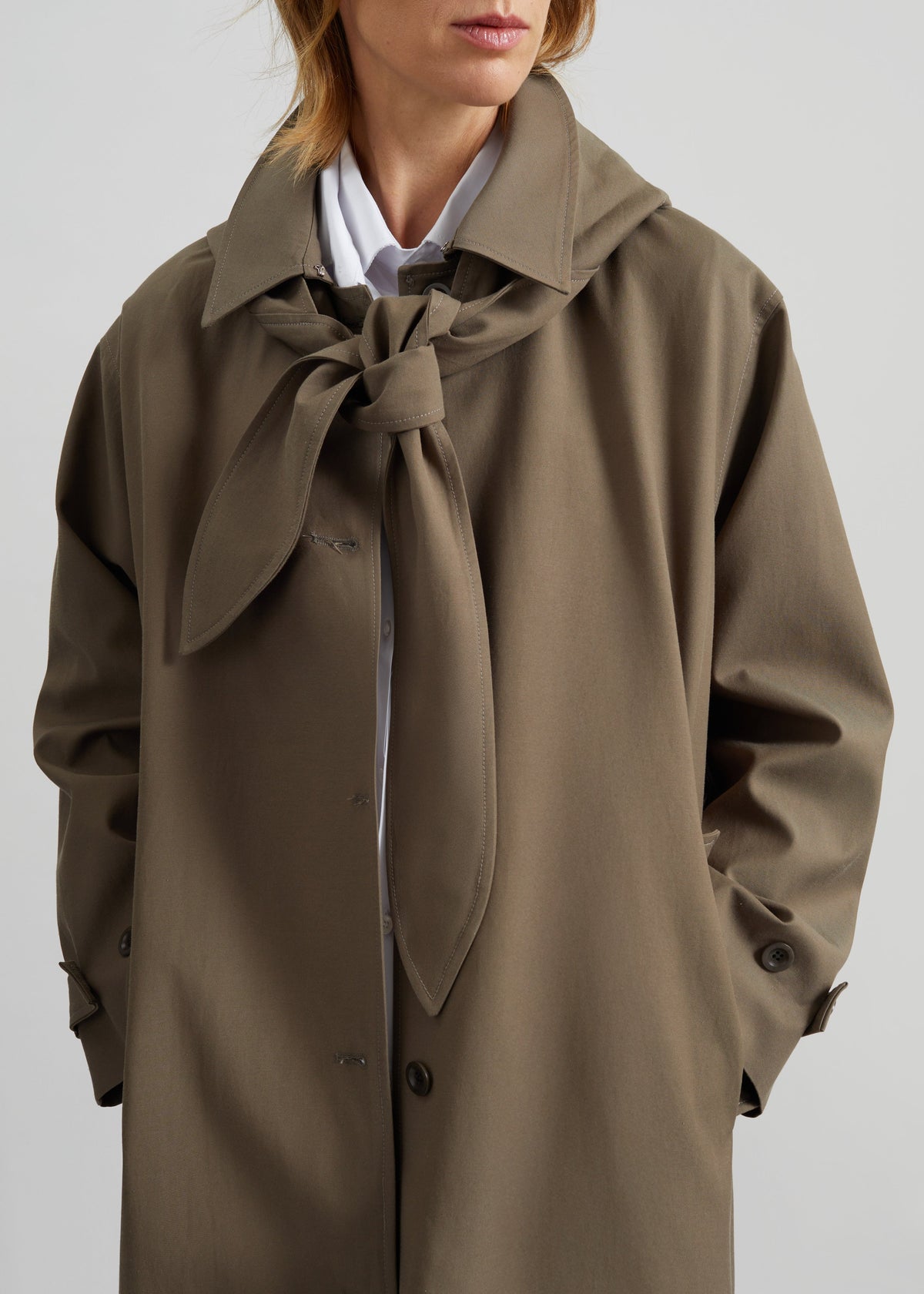 Orly Detachable Hood Trench Coat - Brown – view 2 of 8