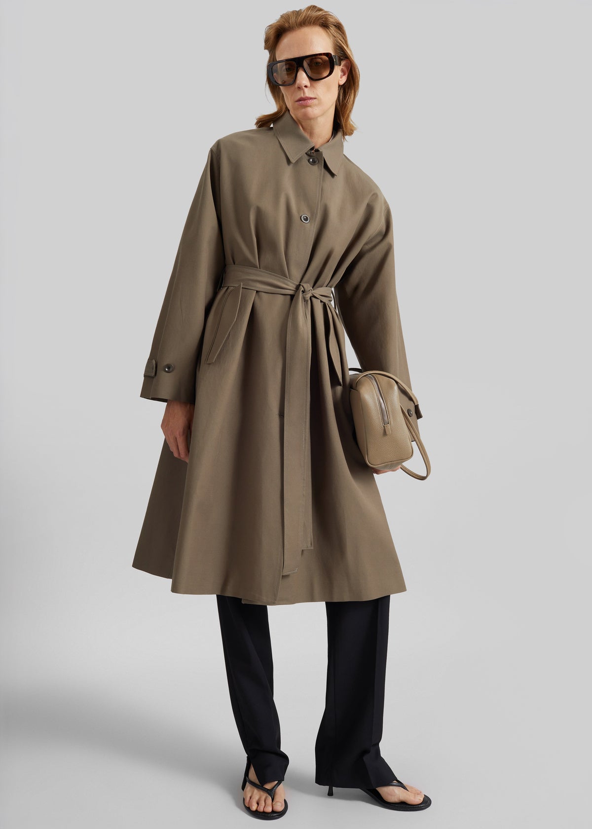 Orly Detachable Hood Trench Coat - Brown – view 3 of 8