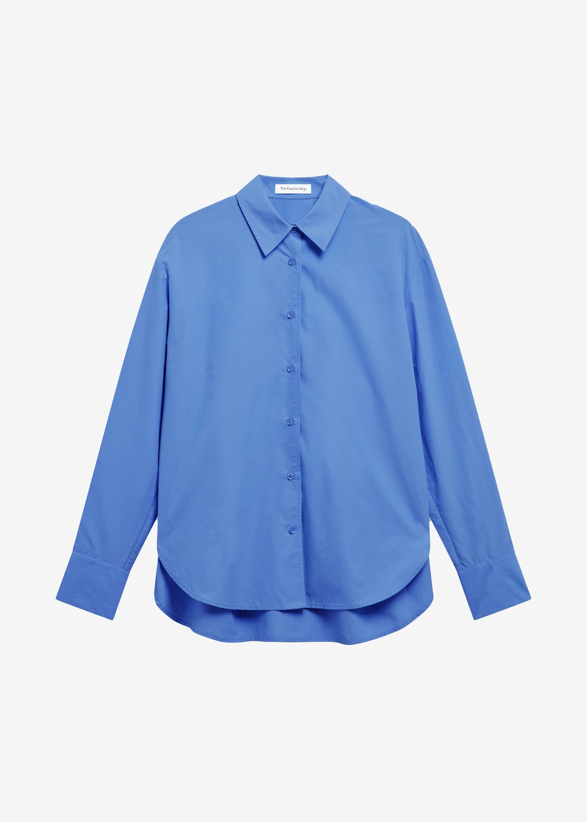 Ornella Side Button-Up Shirt - Cobalt – view 6 of 6