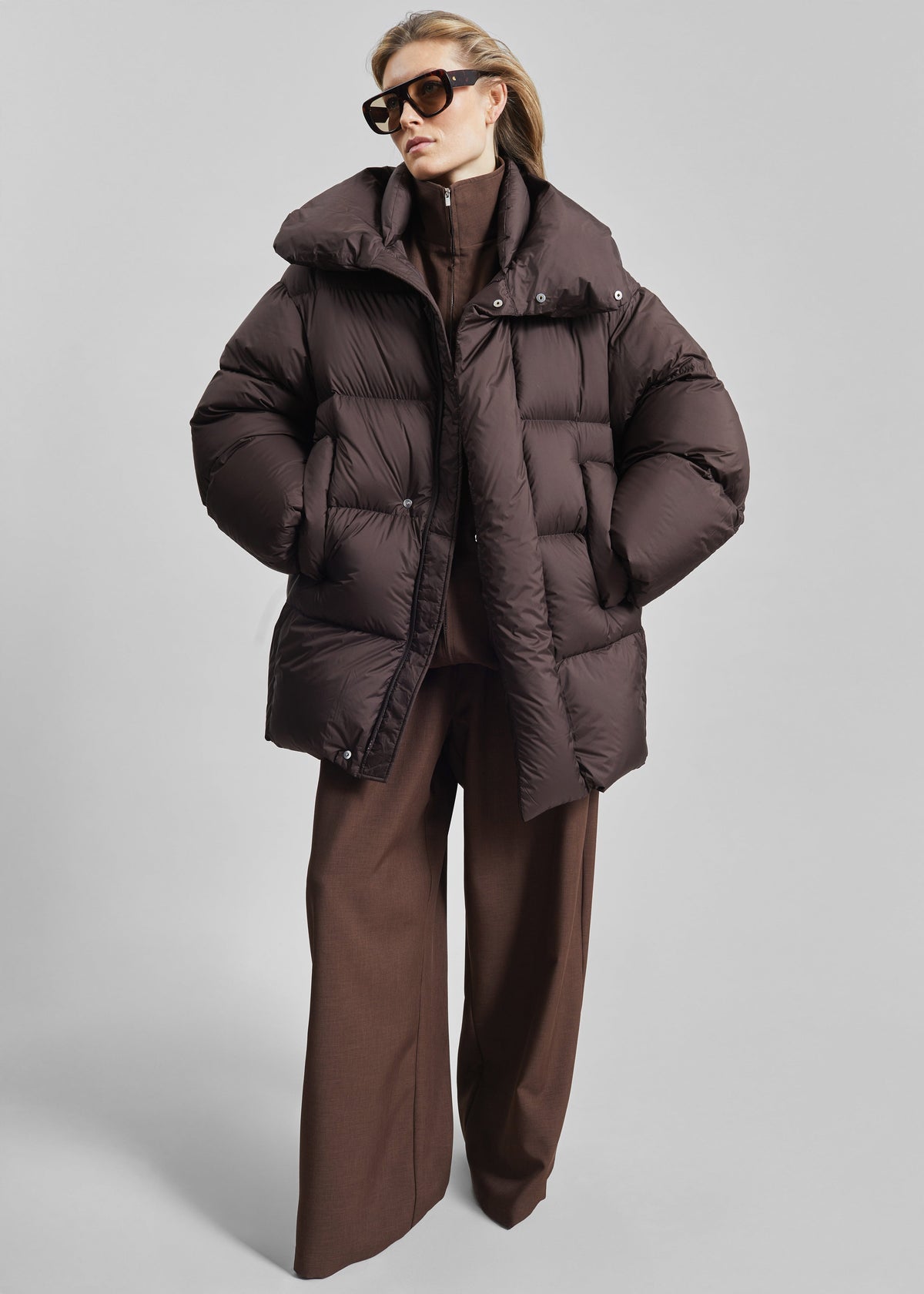 Ortler Puffer Jacket - Brown – view 3 of 8