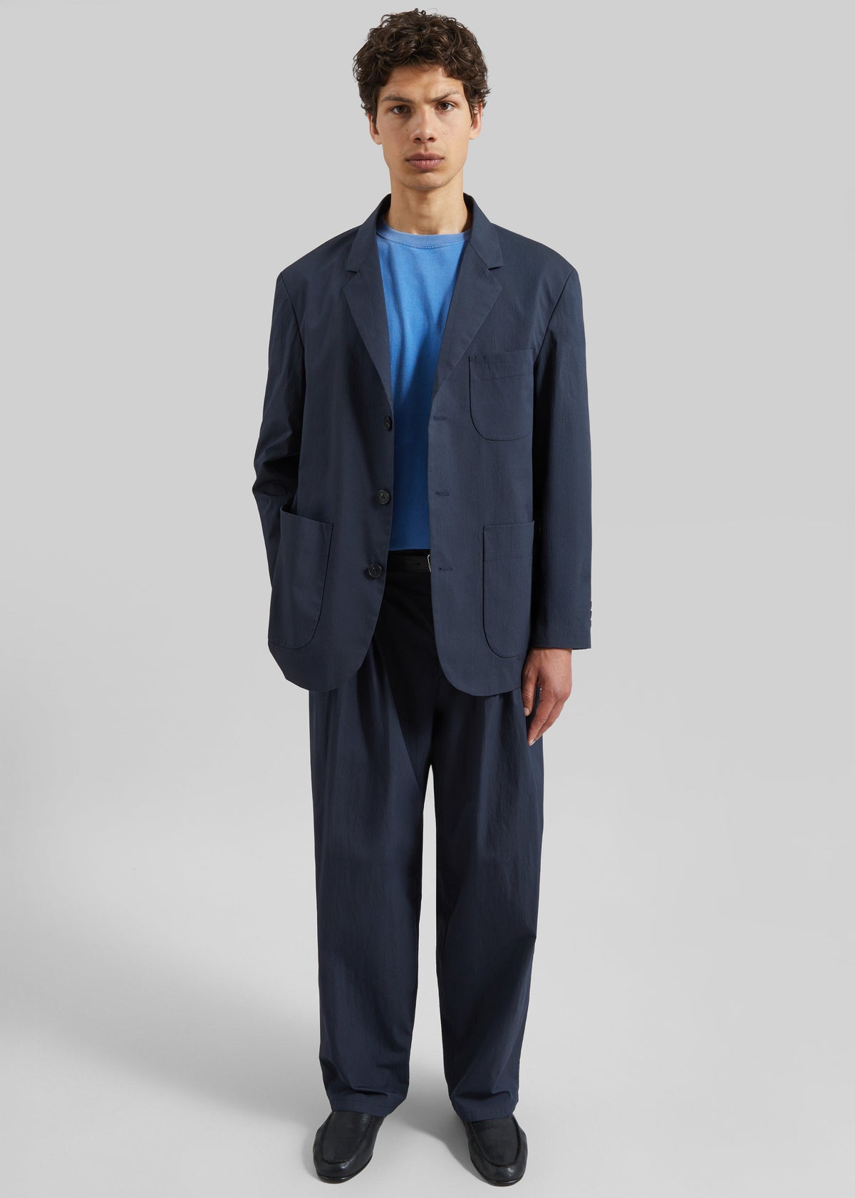 Osaka Single Breasted Blazer - Navy – view 4 of 8