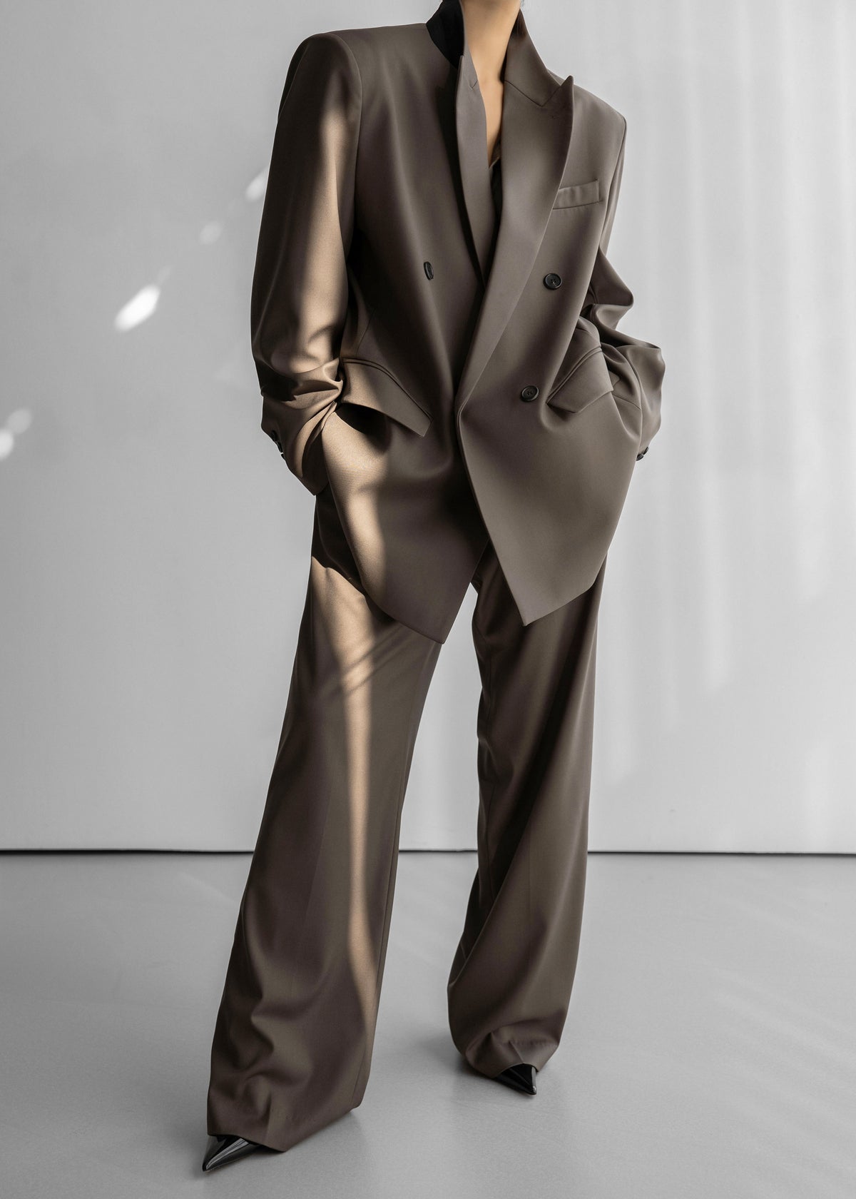 Pallen Double Breasted Blazer - Brown – view 9 of 19