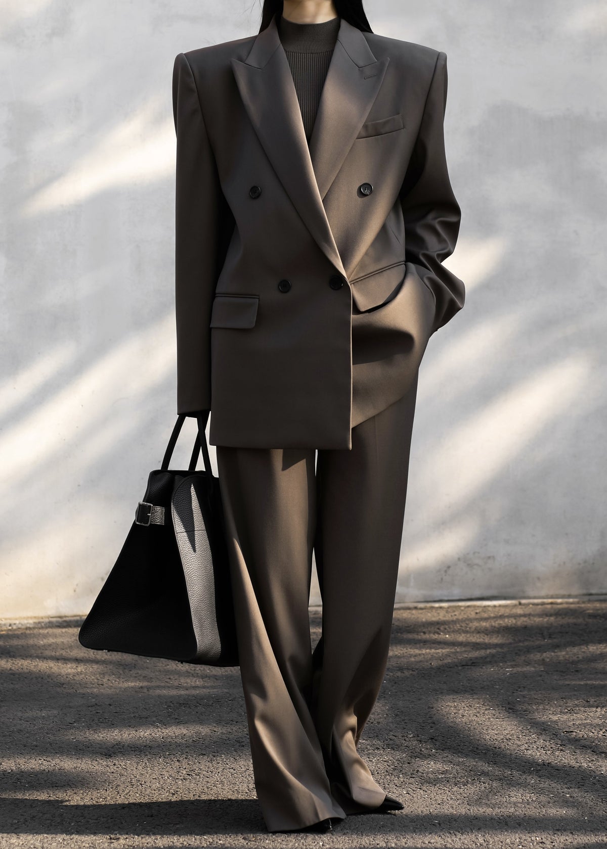 Pallen Double Breasted Blazer - Brown – view 12 of 19