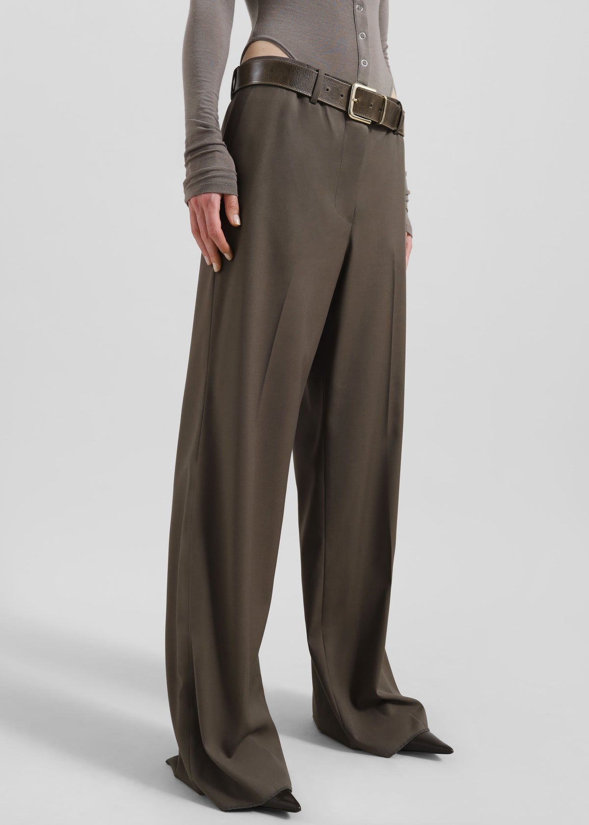 Pallen Wide Trousers - Brown – view 2 of 11
