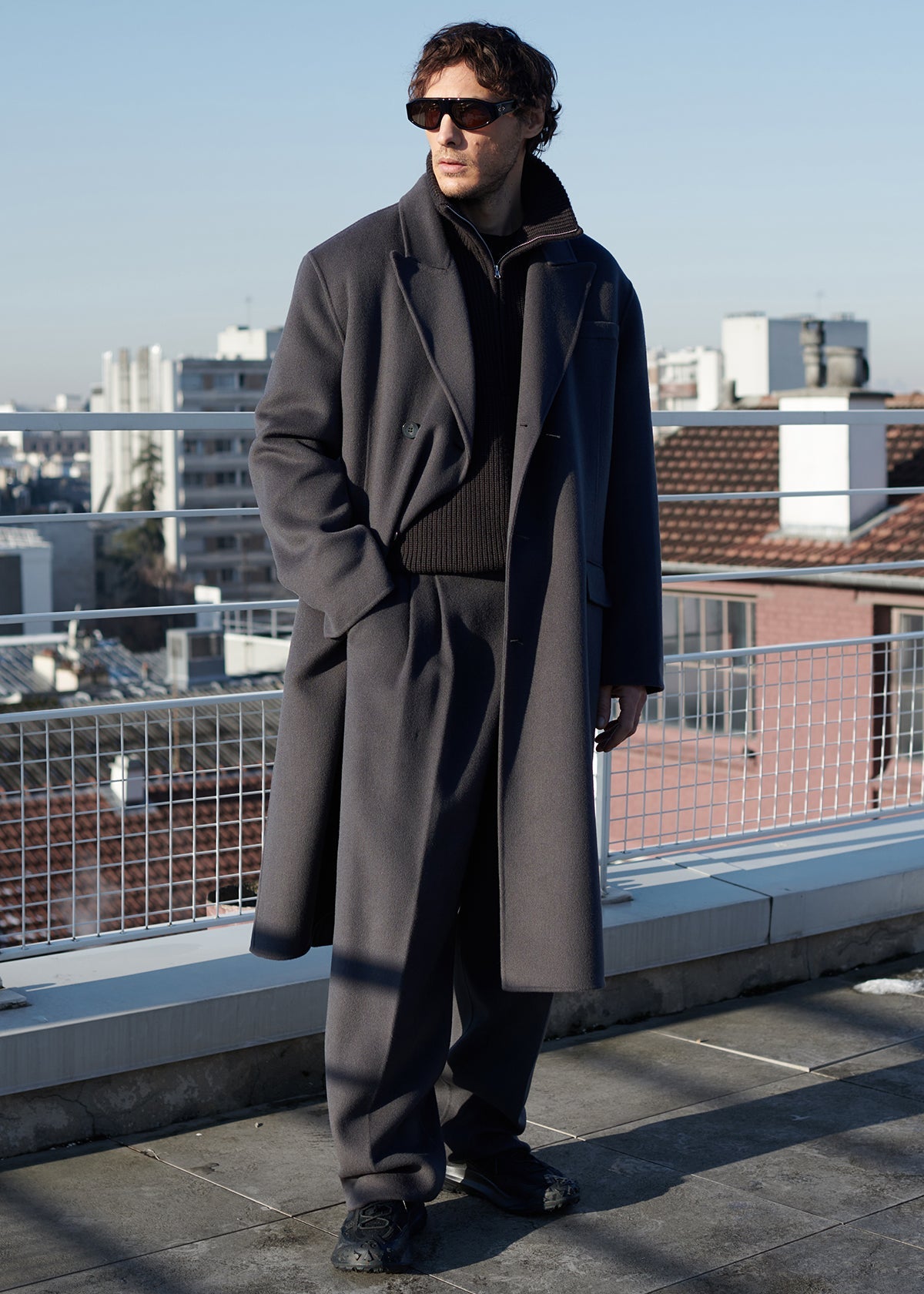 Paxton Wool Coat - Dark Grey – view 2 of 8
