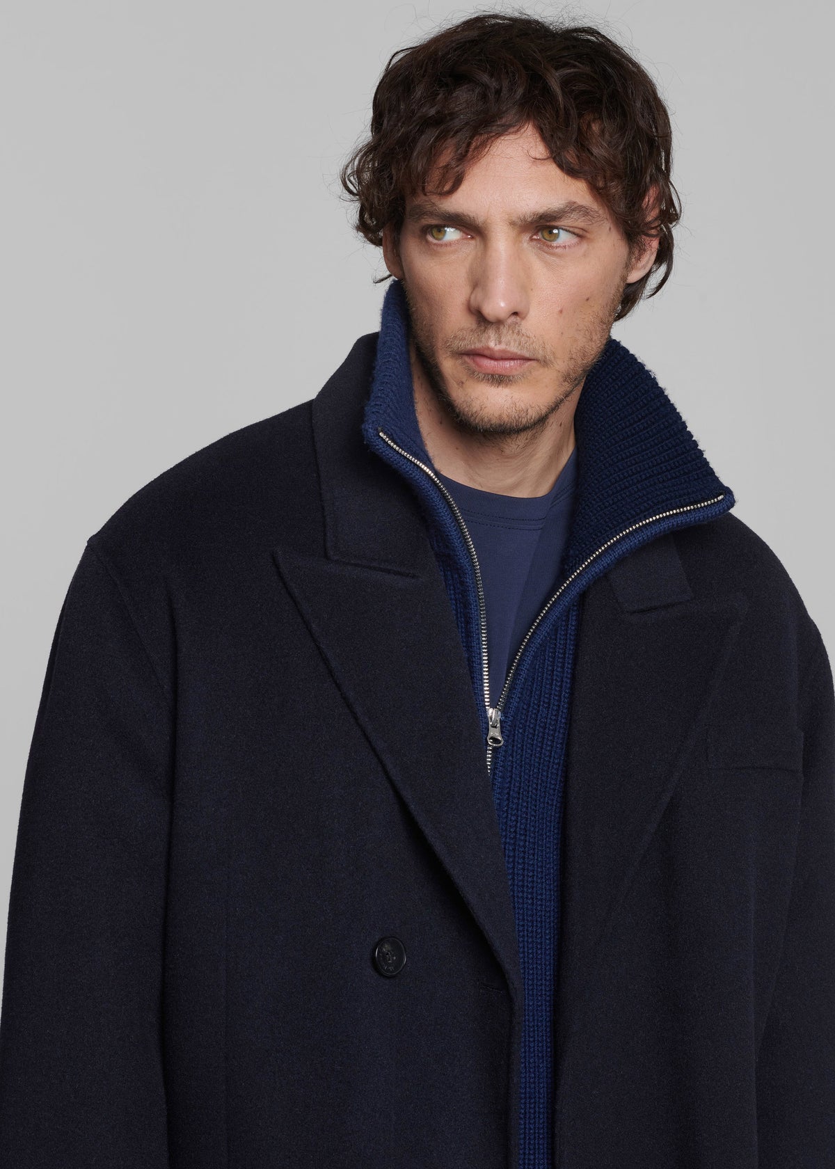 Paxton Wool Coat - Dark Navy – view 2 of 9