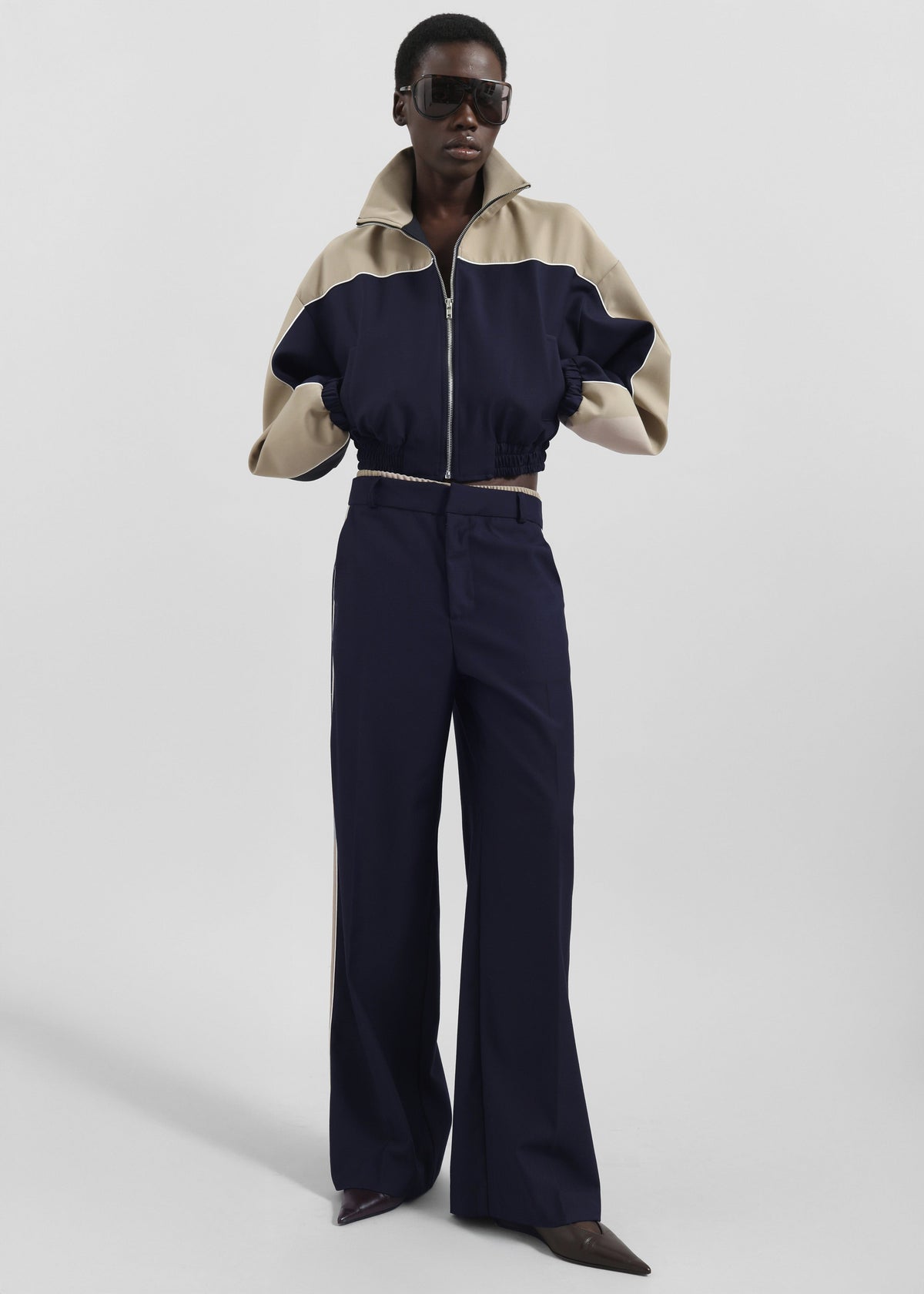 Penally Cropped Jacket - Navy – view 8 of 11