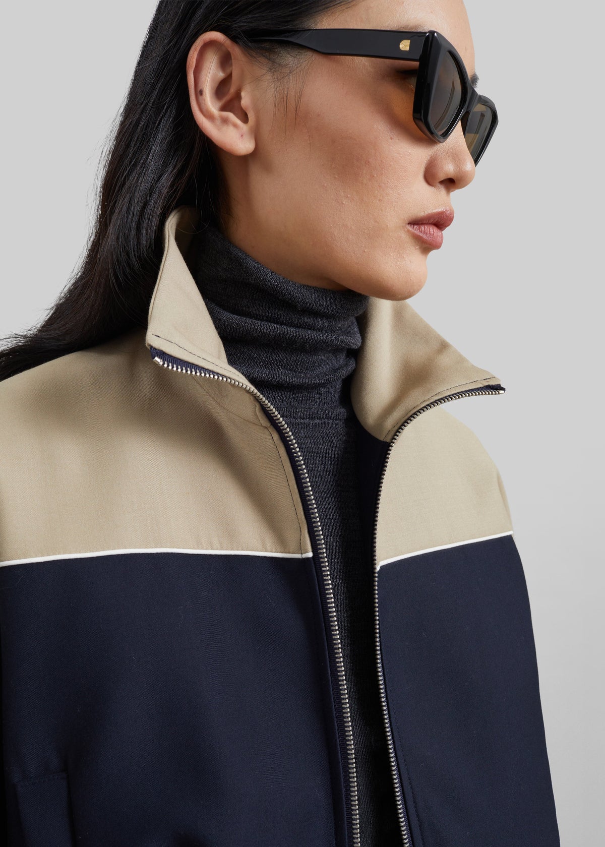 Penally Cropped Jacket - Navy – view 6 of 11