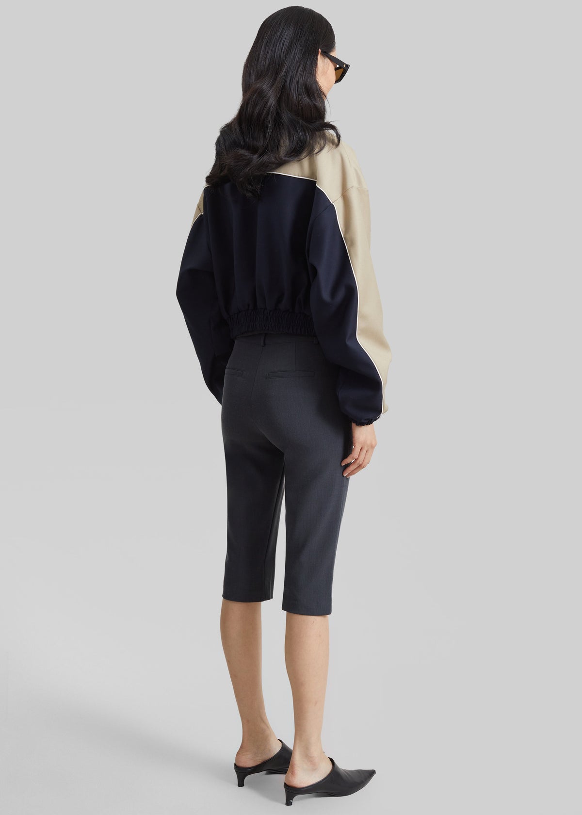 Penally Cropped Jacket - Navy – view 11 of 11