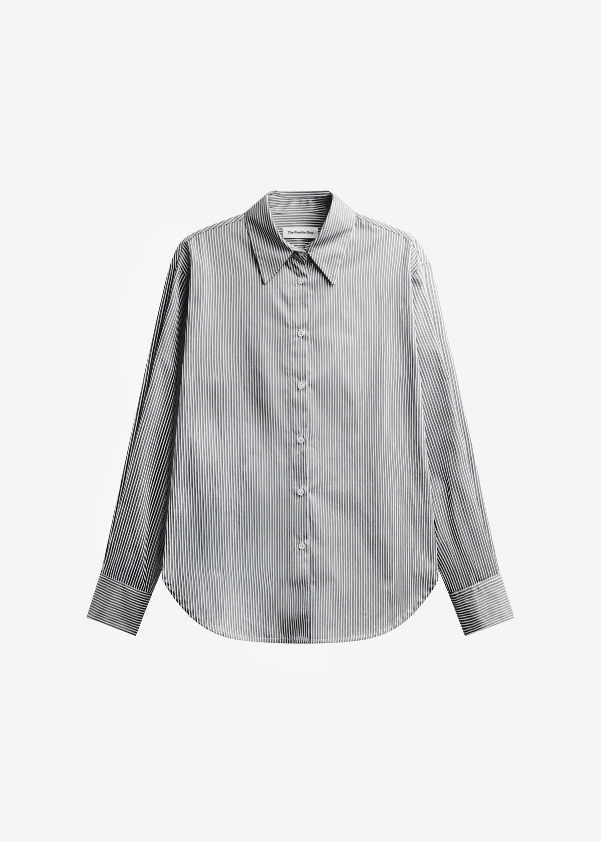Peri Cotton Shirt - Black/White Stripe – view 9 of 9
