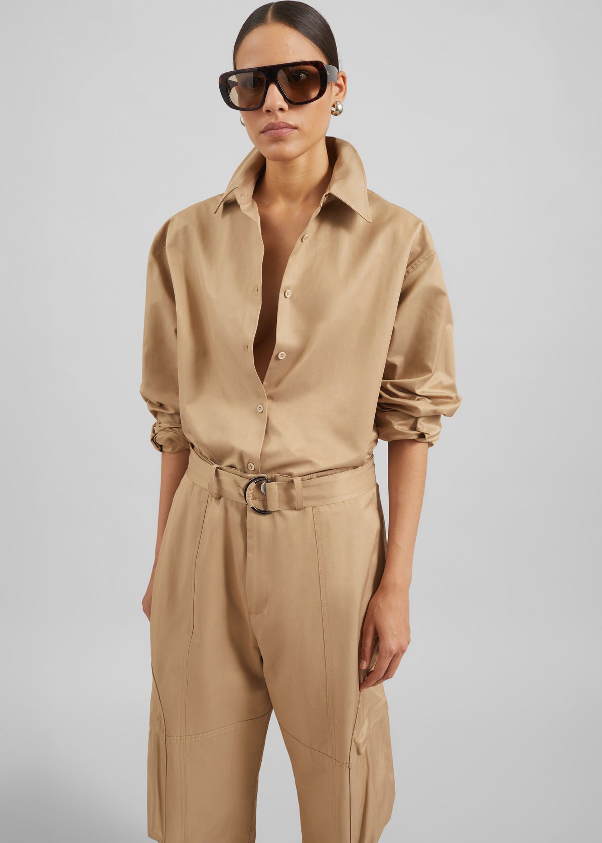 Peri Cotton Shirt - Camel – view 1 of 1
