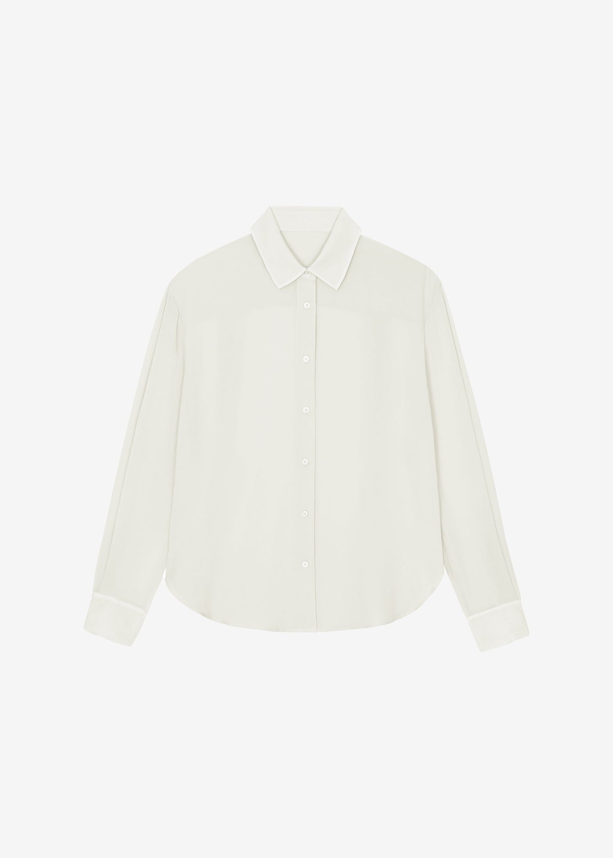 Peri Georgette Shirt - Ivory – view 8 of 8