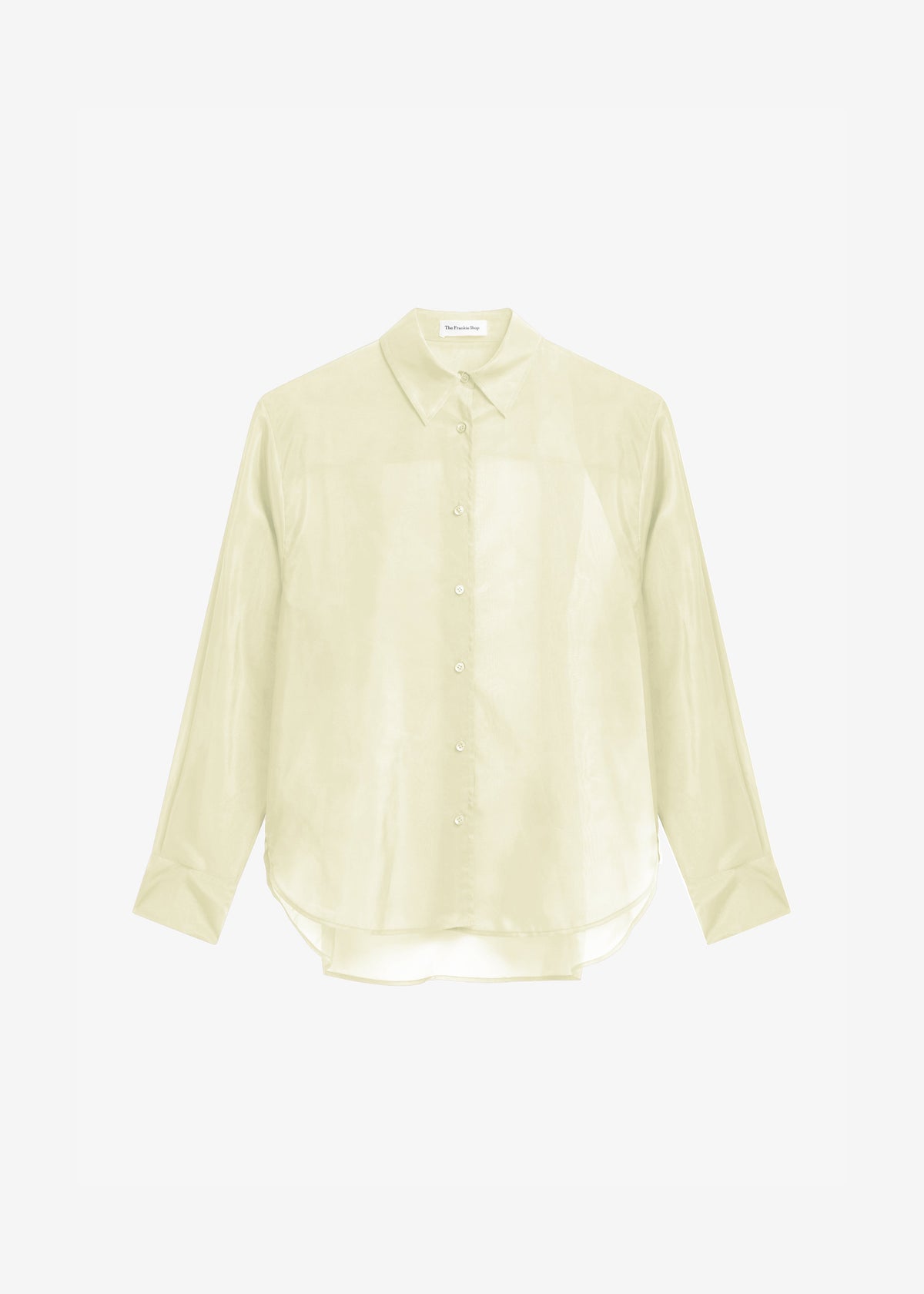 Peri Sheer Shirt - Pale Yellow – view 6 of 6