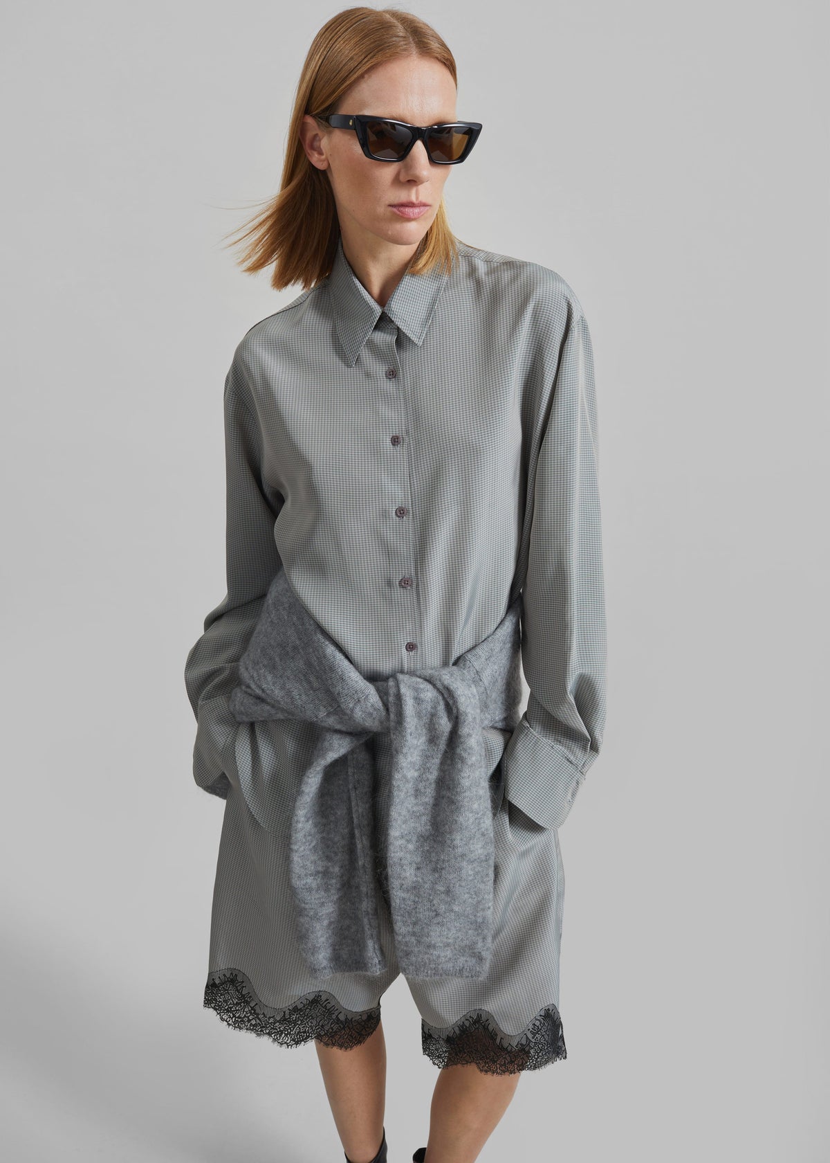 Peri Shirt - Checked Grey – view 1 of 6