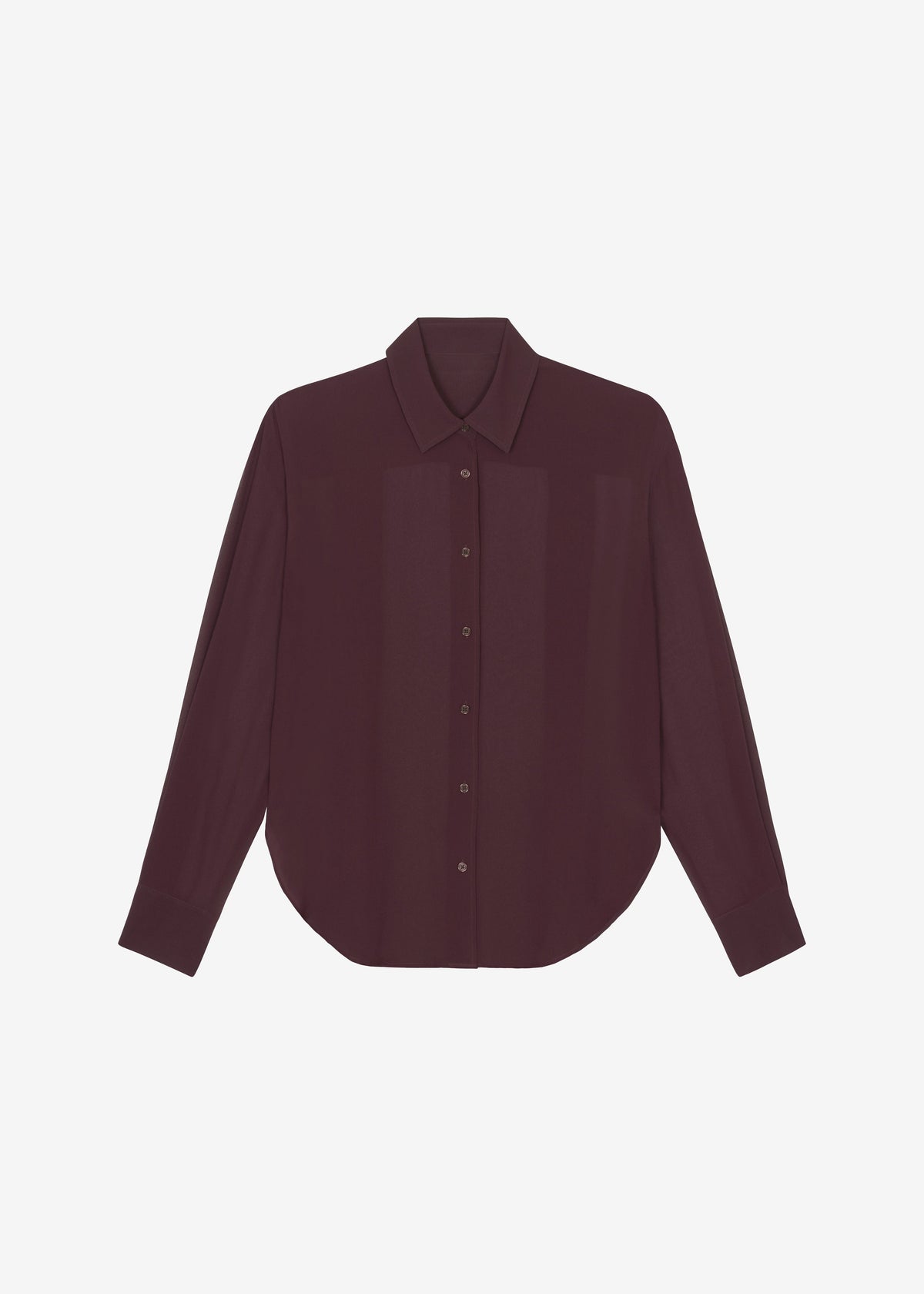 Peri Georgette Shirt - Burgundy – view 10 of 10