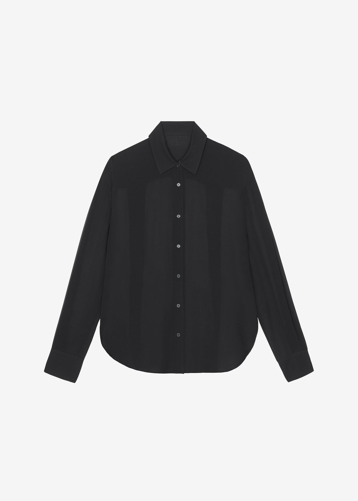 Peri Georgette Shirt - Black – view 11 of 11