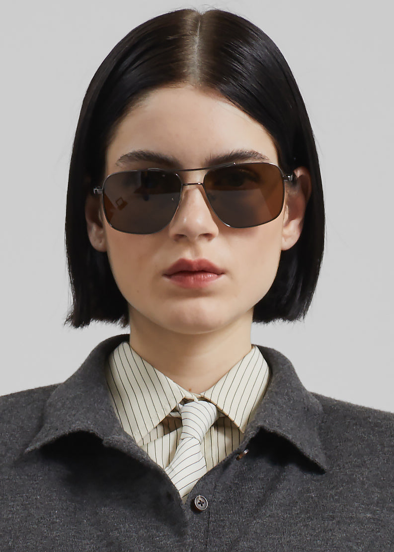 Peri Striped Shirt - Ivory/Black – view 7 of 9