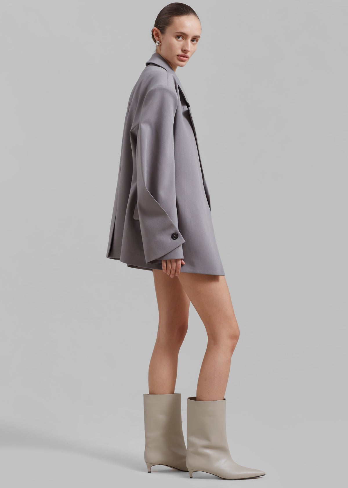 Pia Boxy Blazer - Grey – view 6 of 11