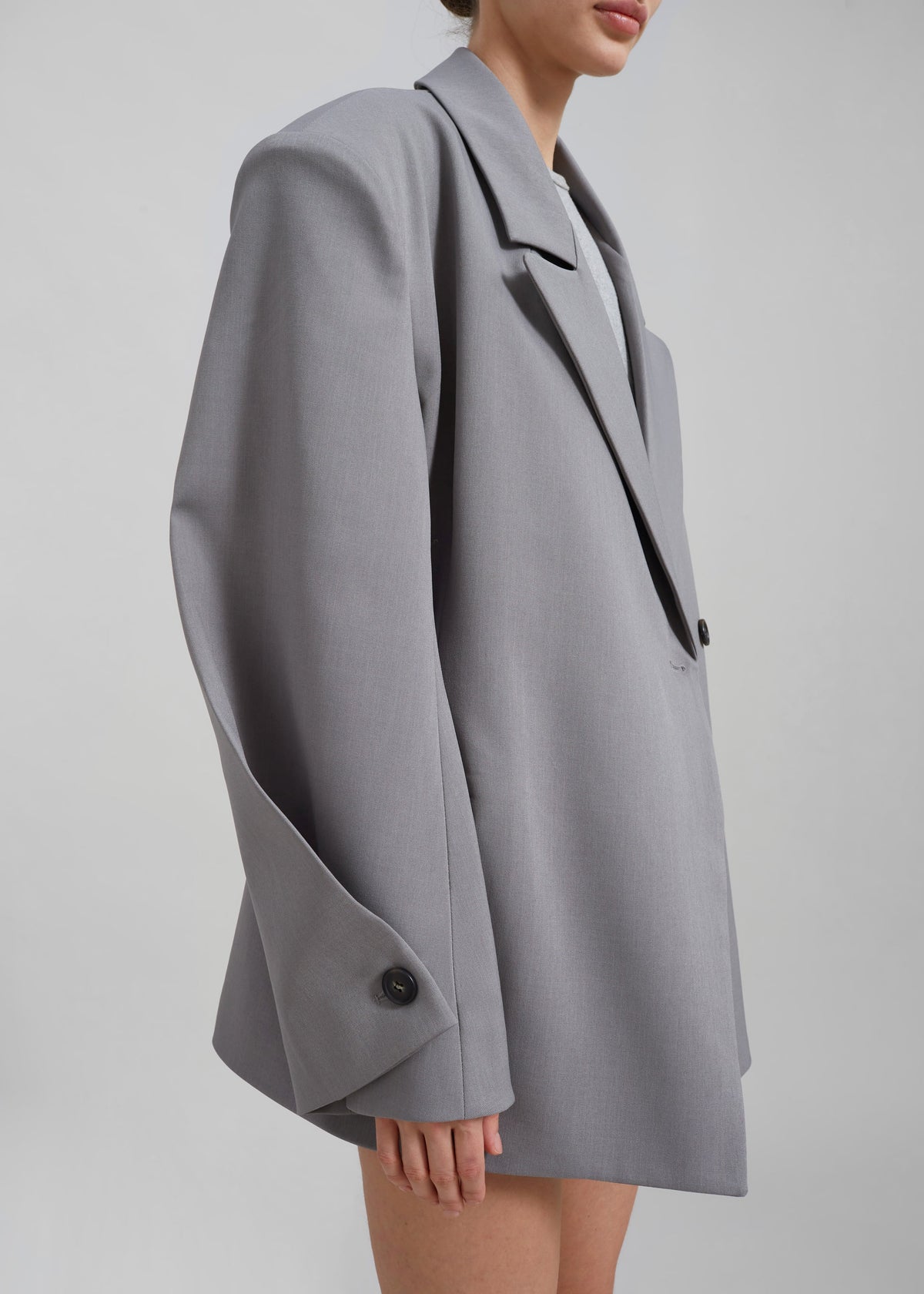 Pia Boxy Blazer - Grey – view 3 of 11
