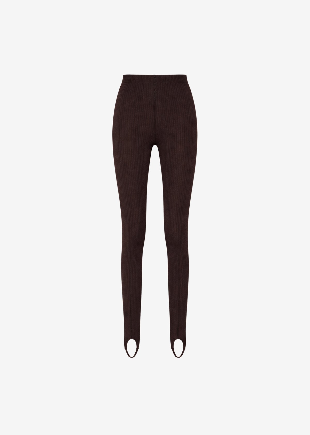 Piuma Knit Stirrup Leggings - Brown – view 11 of 11