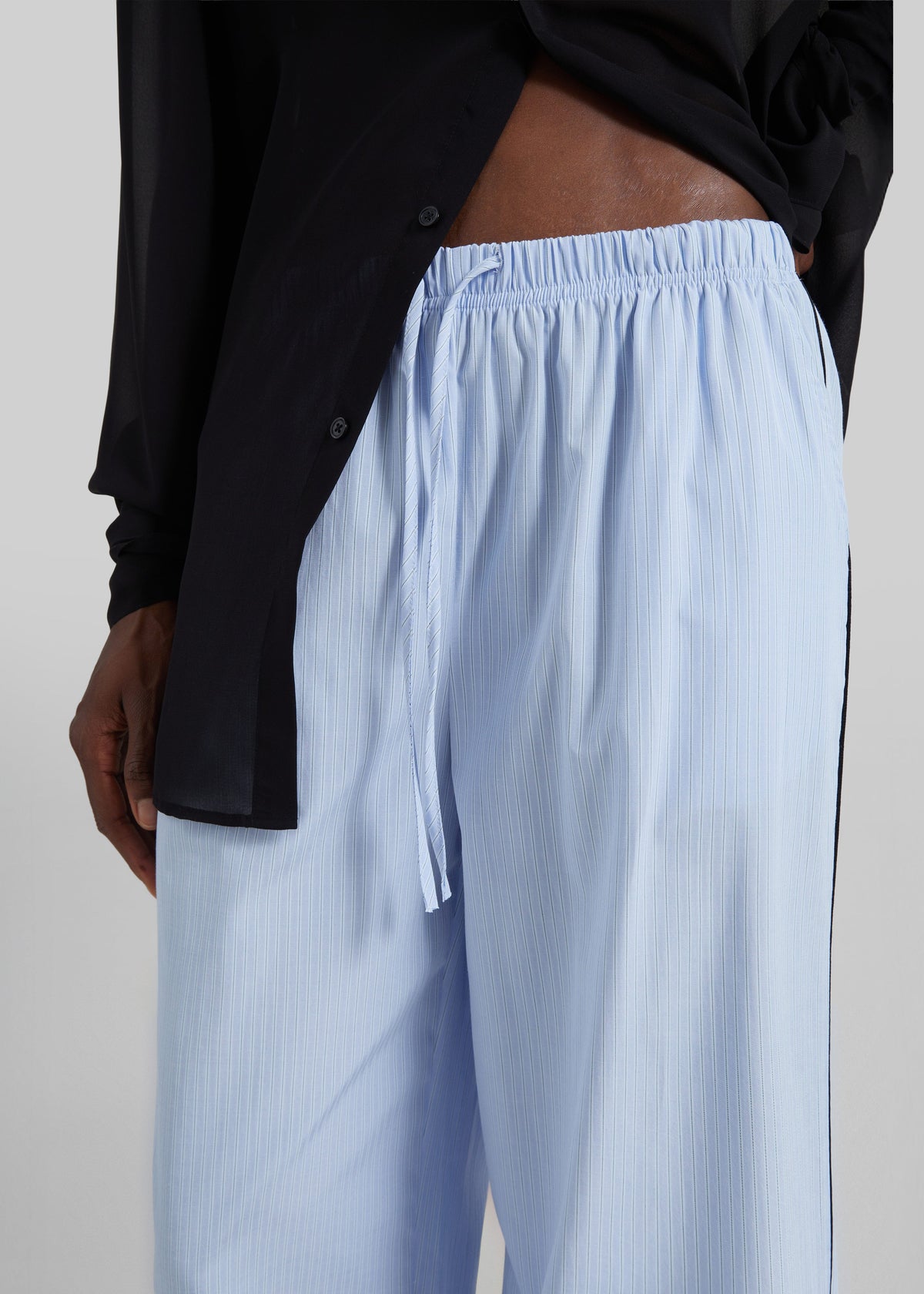 Porto Contrast Piped Pants - Blue/White Stripe – view 9 of 11